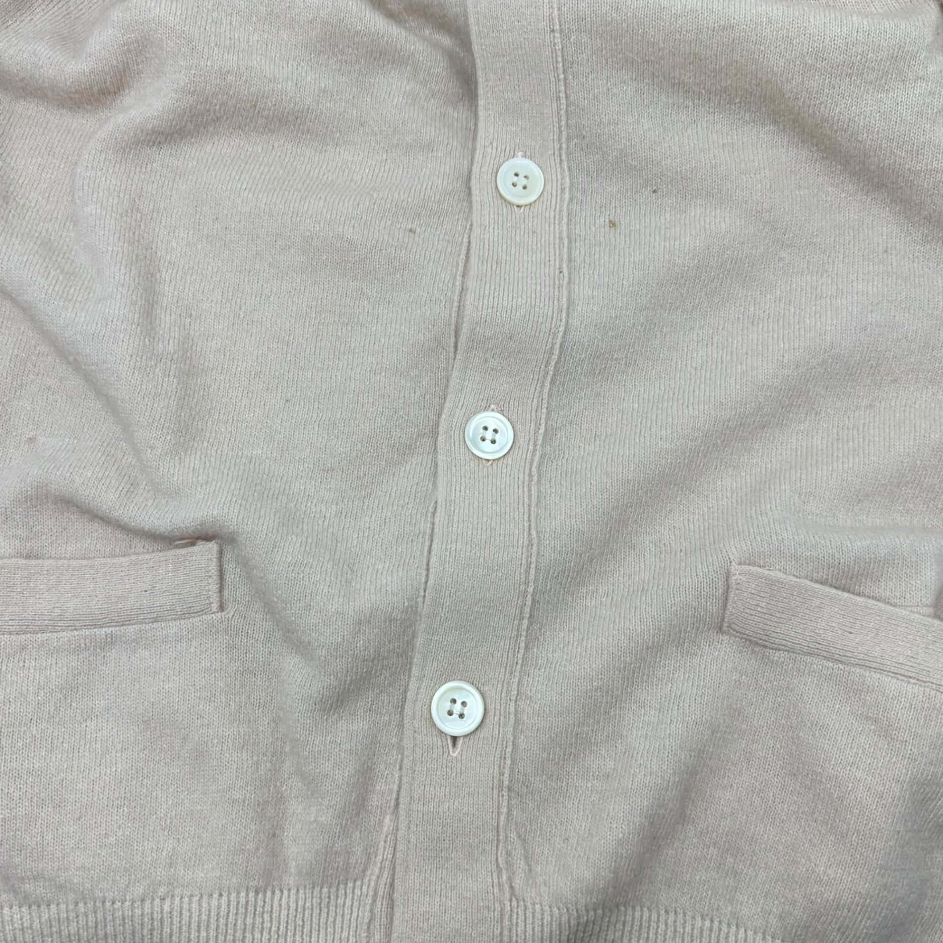 COMME des GARCONS HOMME(コムデギャルソンオム) 80's front pockets 5 button wool/nylon cardigan 80年代 フロント ポケット 5ボタン ウール/ナイロン カーディガン HN-050160 FREE ピンク AD表記無し 川久保玲 本人期