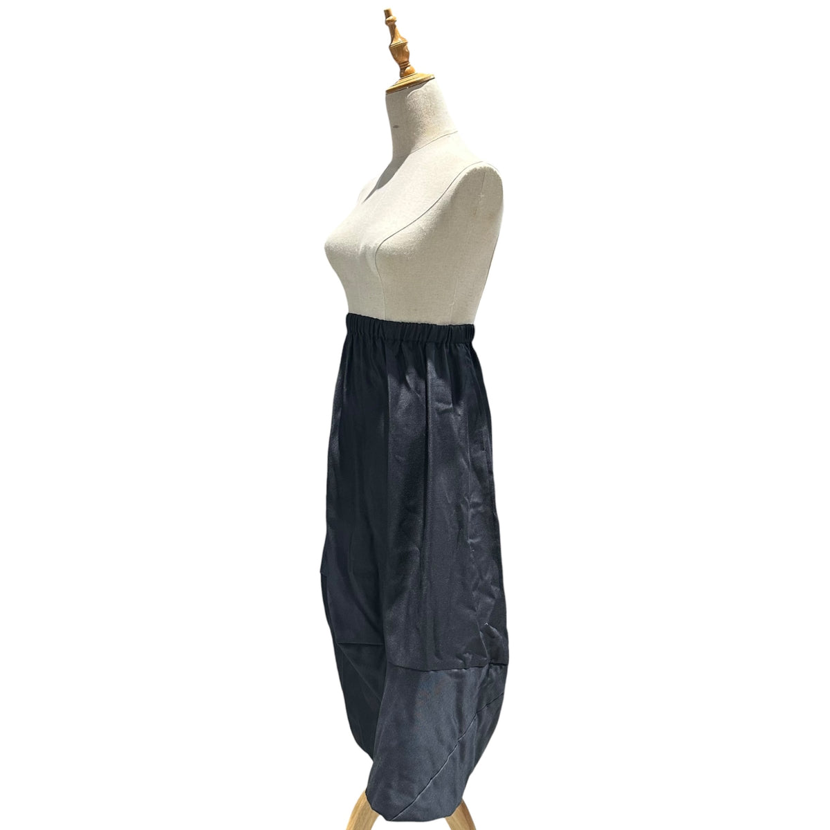 robe de chambre COMME des GARCONS(ローブドシャンブルコムデギャルソン) 1998AW Hem-Padded Long Skirt 裾 中綿 ロング スカート RS-100420 FREE ブラック AD1998 90s アーカイブ