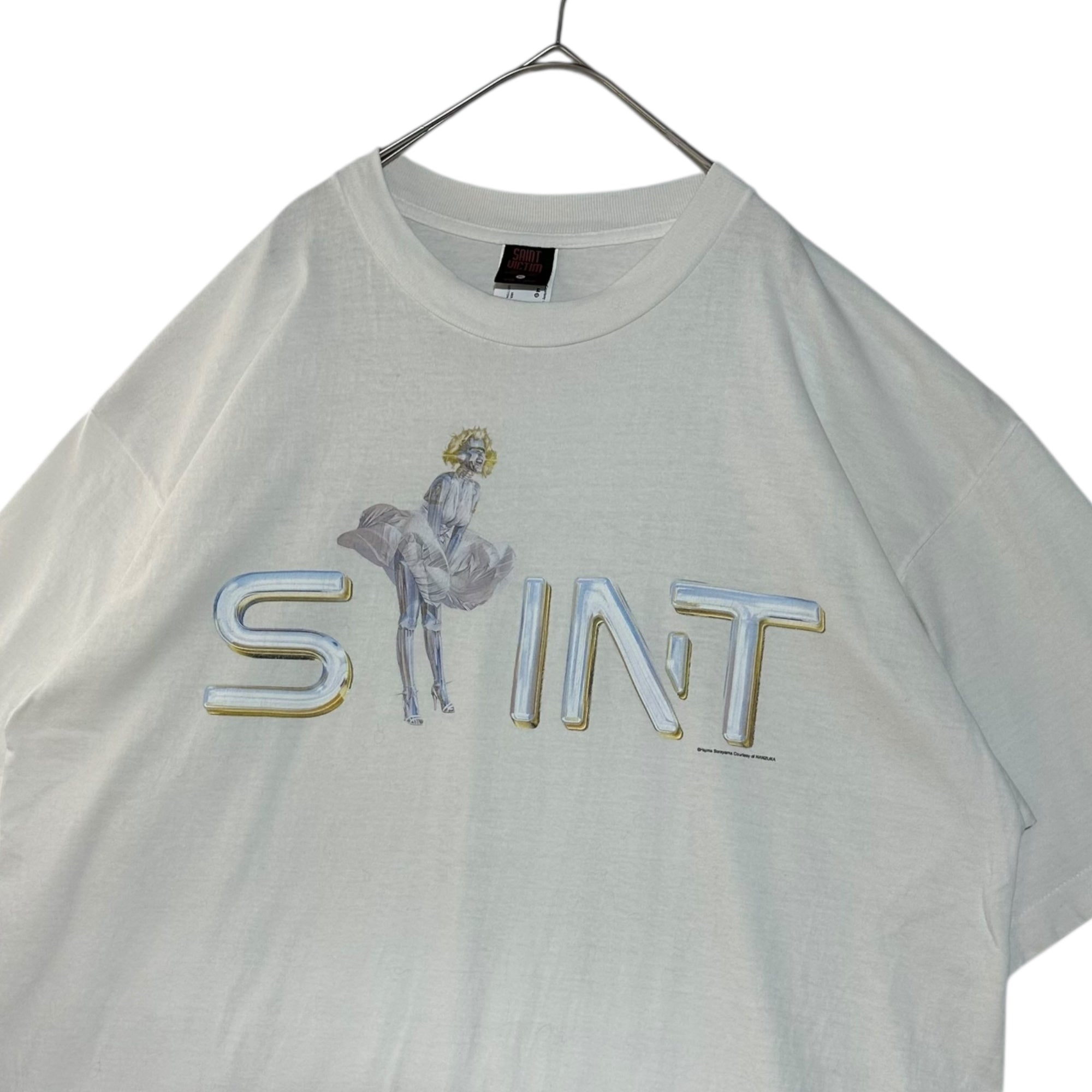 SAINT MICHAEL(セントマイケル) SS Tee Lovers "White" 空山基 プリント Tシャツ SM-HR1-0000-C79 XL ホワイト