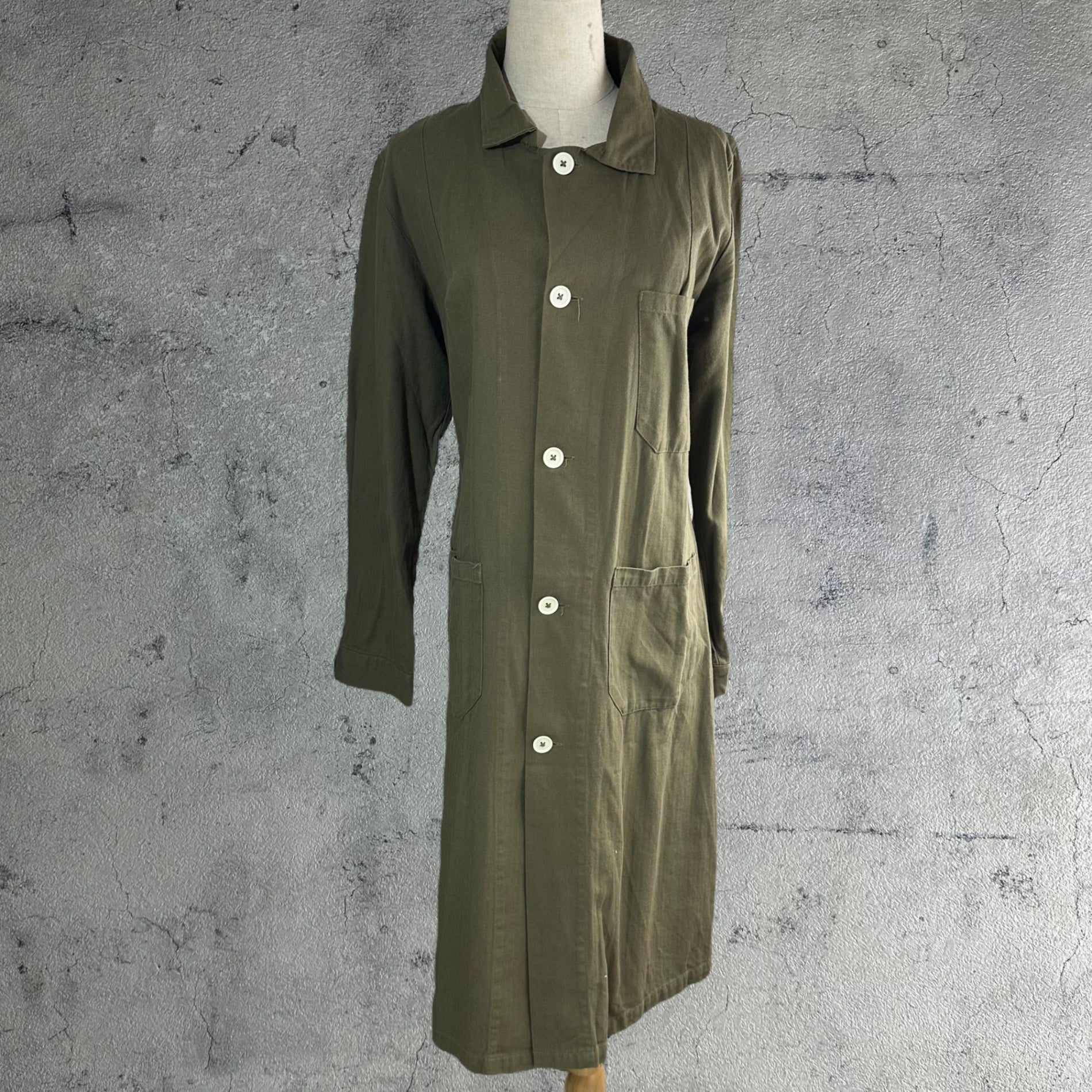 vintage(ヴィンテージ) euromilitary czech army work coat ユーロミリタリー チェコ軍ワークコート カーキ