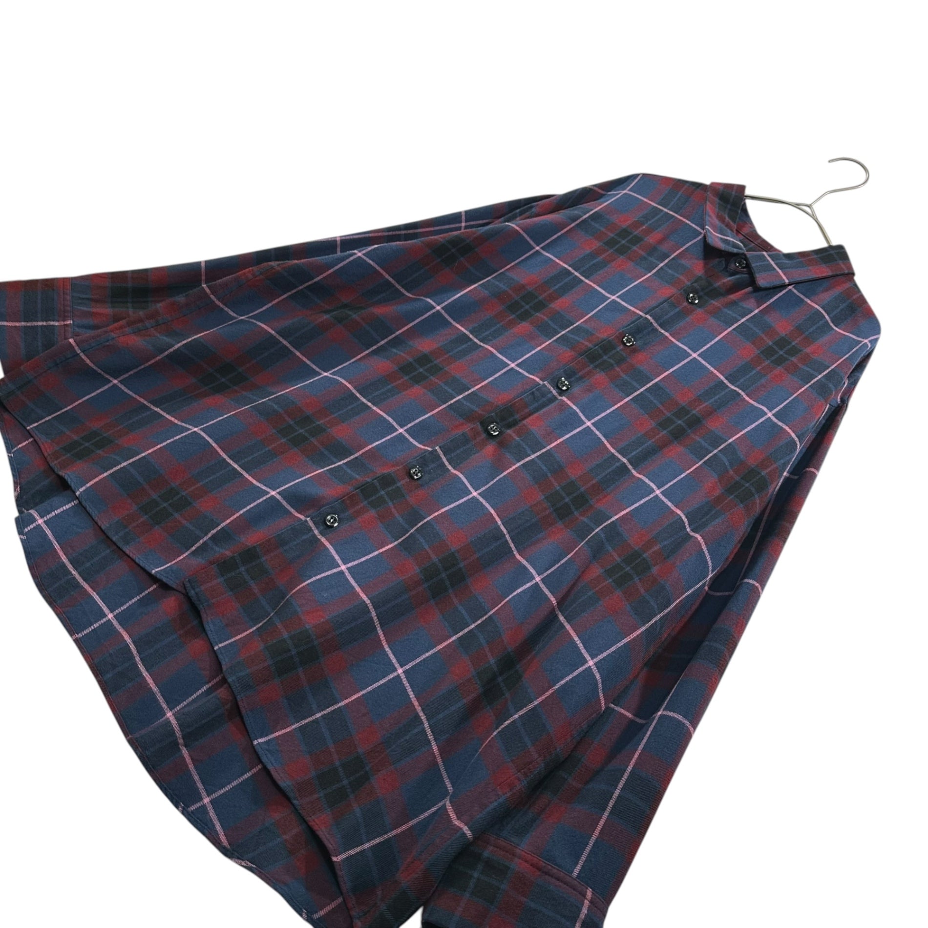 ラッドミュージシャン ロングシャツ 紺チェック 【公式通販】