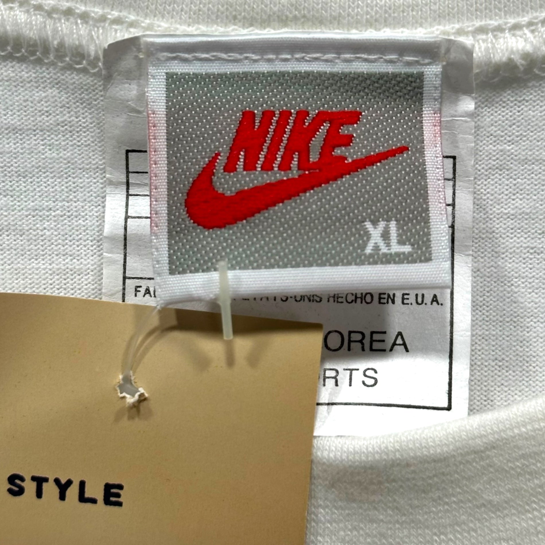 NIKE(ナイキ) 90's AIR JORDAN FLIGHTCLUB Tee エアジョーダン フライトクラブ Tシャツ XL ホワイト 90年代 ヴィンテージ 銀タグ