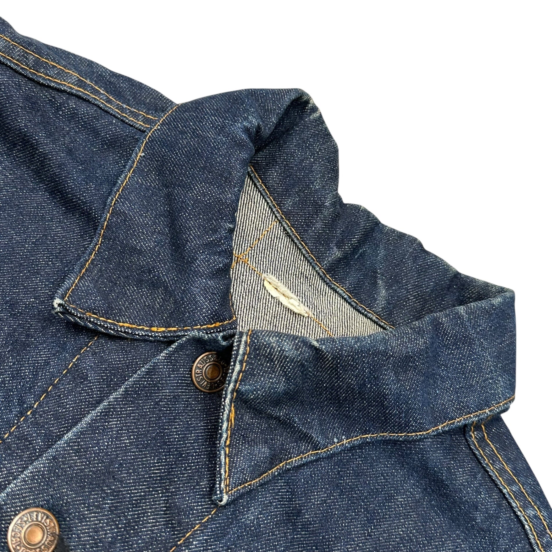 Levi's(リーバイス) 1967~1969’s 70505 Big E Denim Jacket ヴィンテージ デニム ジャケット 表記消(40~42程度) インディゴ 60's ボタン裏521 4th