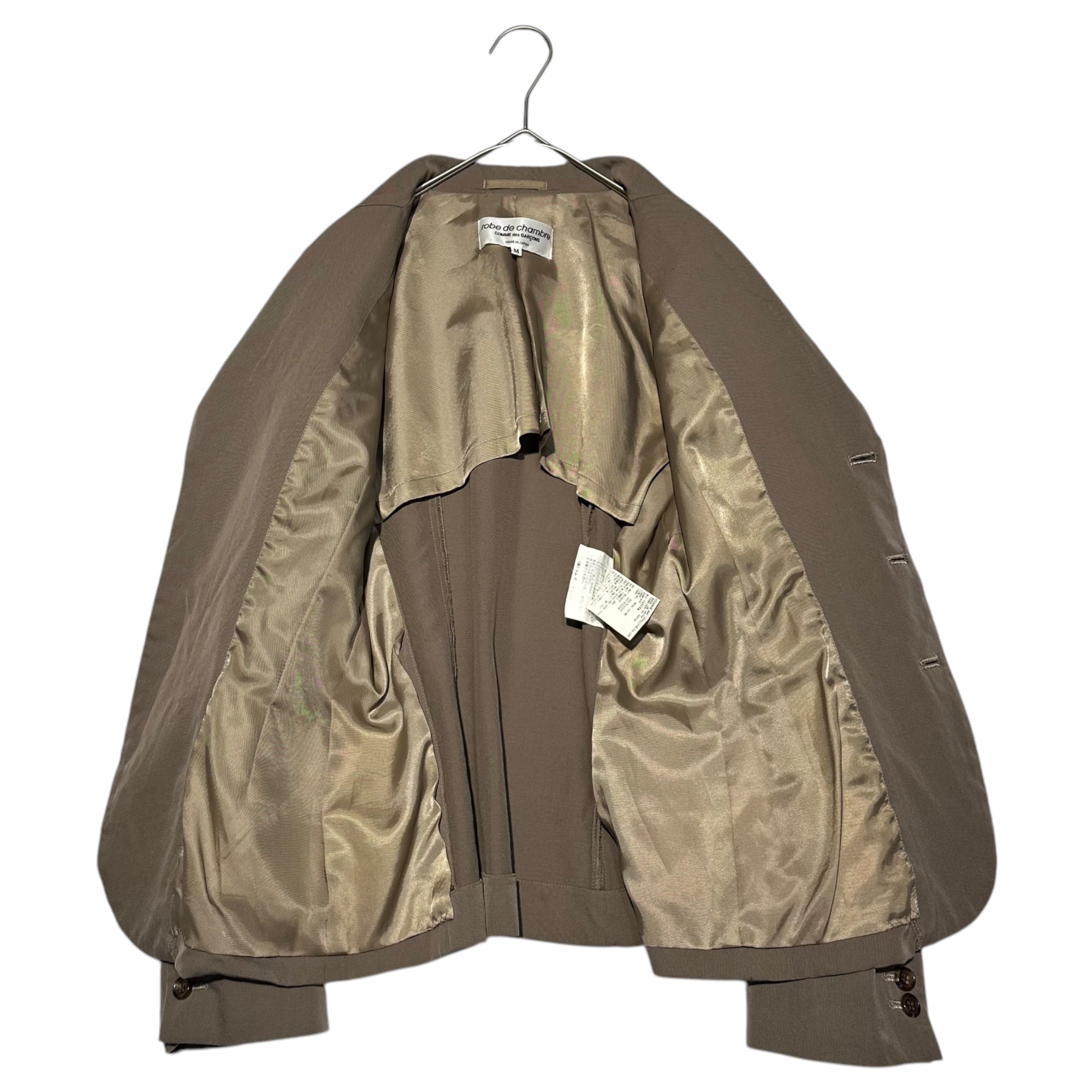 robe de chambre COMME des GARCONS(ローブドシャンブルコムデギャルソン) 99AW Western short tailored jacket ウエスタン ショート テーラード ジャケット アーカイヴ RJ-10006M M ベージュ コムデギャルソンコムデギャルソン前身ブランド