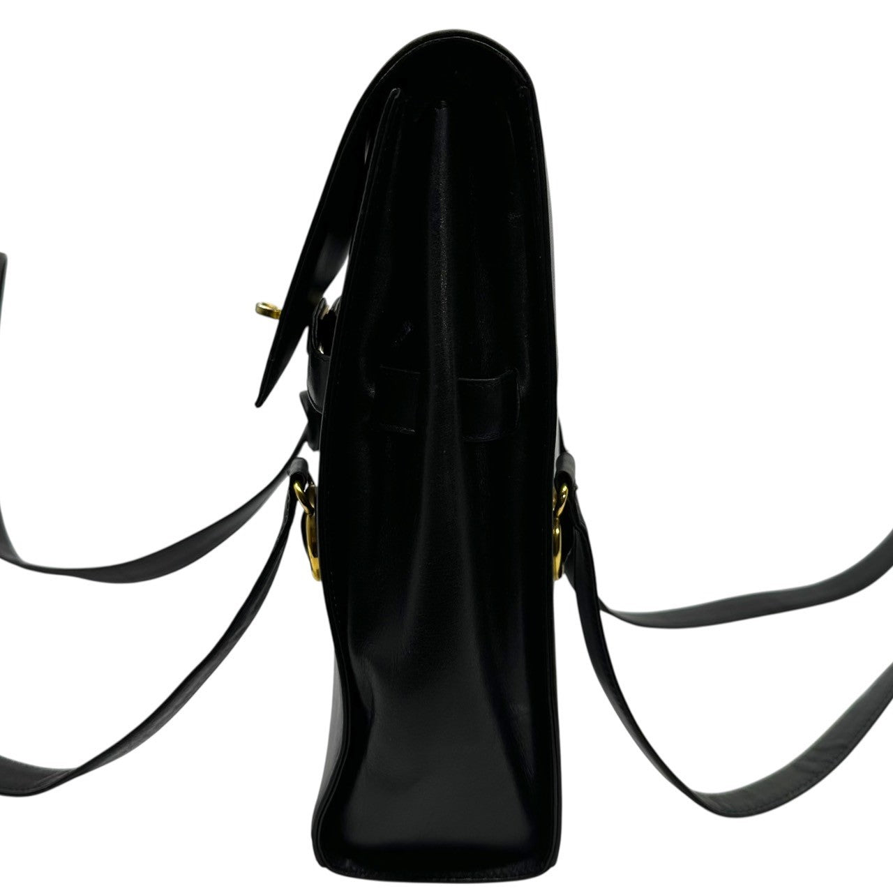 GIANNI VERSACE COUTURE(ジャンニヴェルサーチ クチュール) Medusa Design Box Calf Shoulder Bag メデューサ デザイン ボックスカーフ ショルダー バッグ ブラック