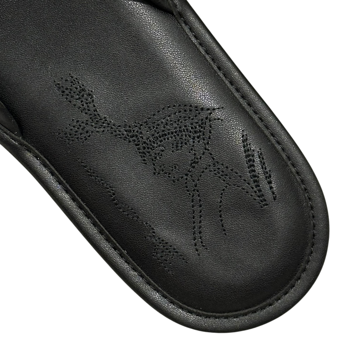 ENFANTS RICHES DÉPRIMÉS(アンファンリッシュデプリメ) Insole Stitching Lether Hotel Slipper インソール ステッチ ワーク レザー ホテル スリッパ サンダル 40 ブラック 稀少アイテム