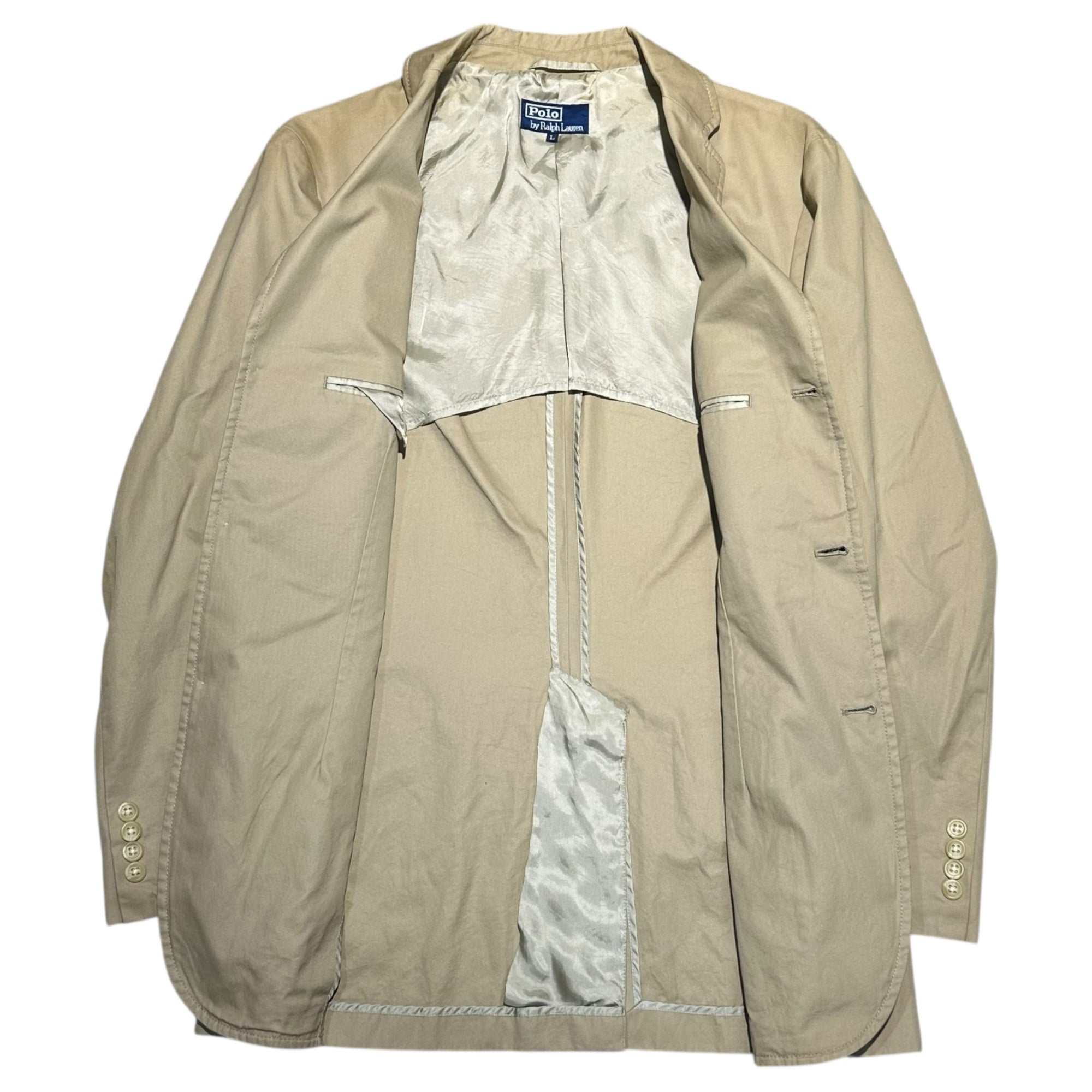 POLO RALPH LAUREN(ポロラルフローレン) Casual Tailored Jacket カジュアル テーラード ジャケット JK-RLGM-0103 L ベージュ