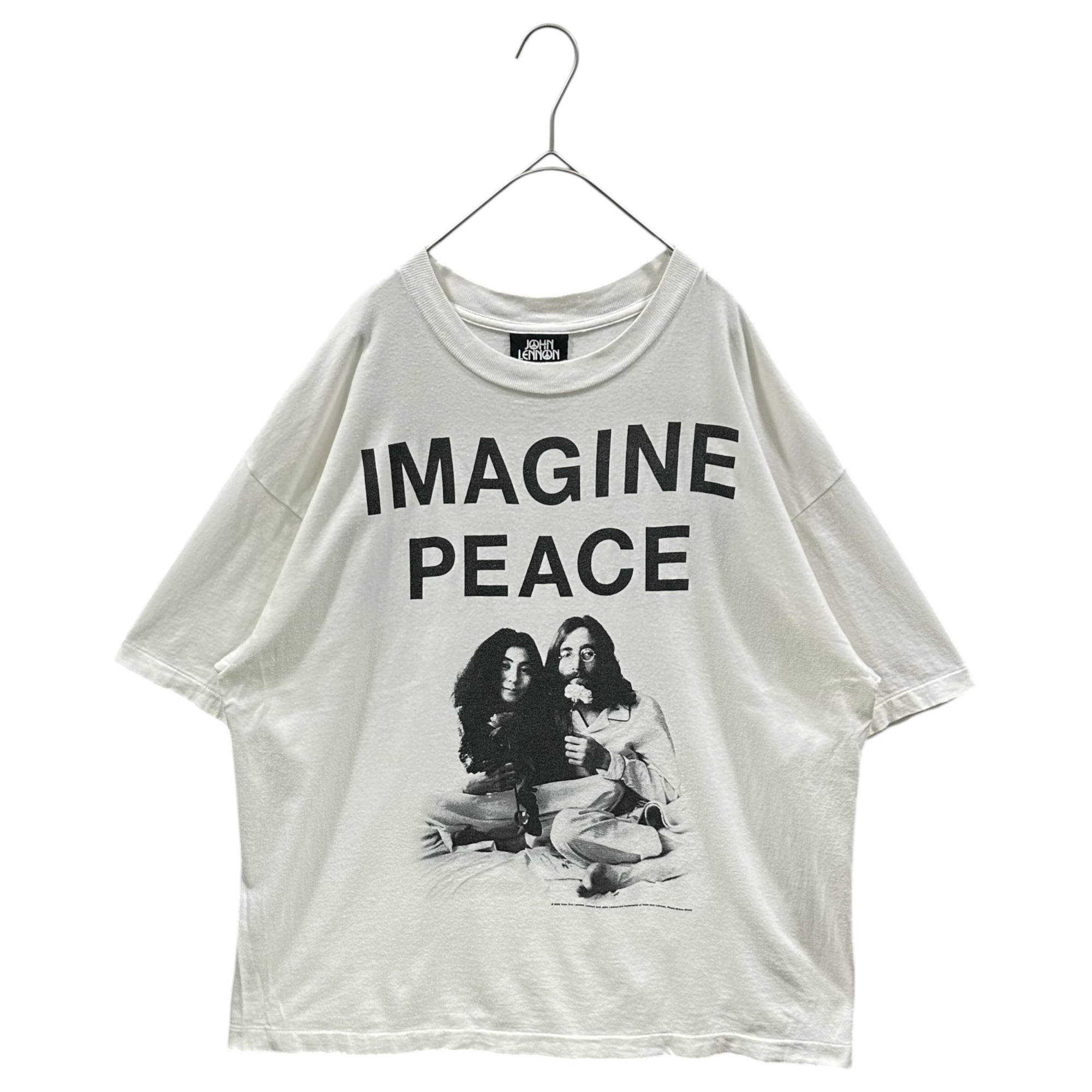 SAINT MICHAEL(セントマイケル) 2026SS JL_SS T-SHIRT/IMAGINE PEACE オノヨーコ ジョンレノン Tシャツ SM-MK8-0000-C27 XL ホワイト
