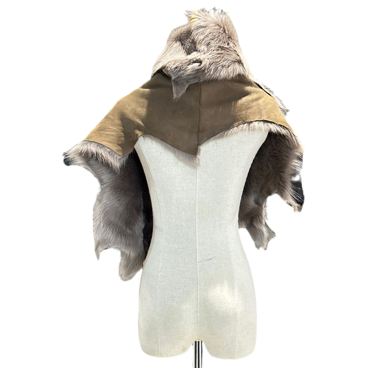 KARL DONOGHUE(カールドノヒュー) Lambskin Fur Cape ラムスキン ファー ケープ FREE ブラウン
