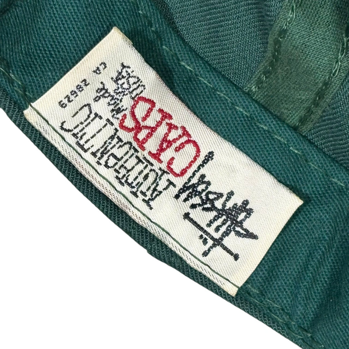 STUSSY(ステューシー) 1990's USA made  "STAR" CAP スター ロゴ スナップバック キャップ グリーン 90年代 OLD 白タグ デッドストック
