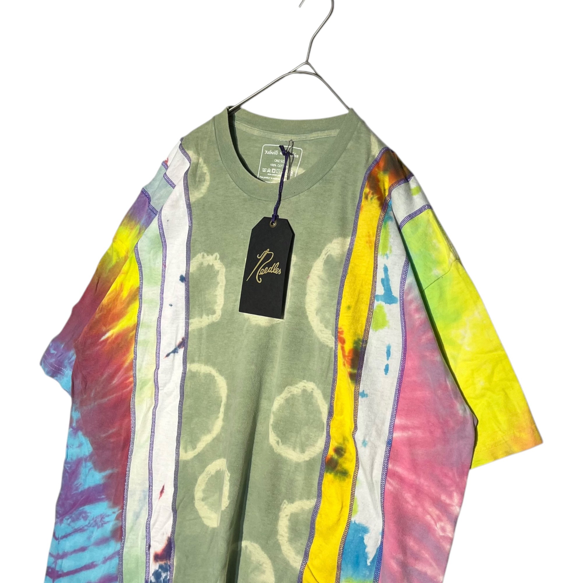 Rebuild by Needles(リビルドバイニードルズ) 5Cuts S/S Tee - Tie Dye タイダイ 再構築 Tシャツ FK396 FREE マルチ