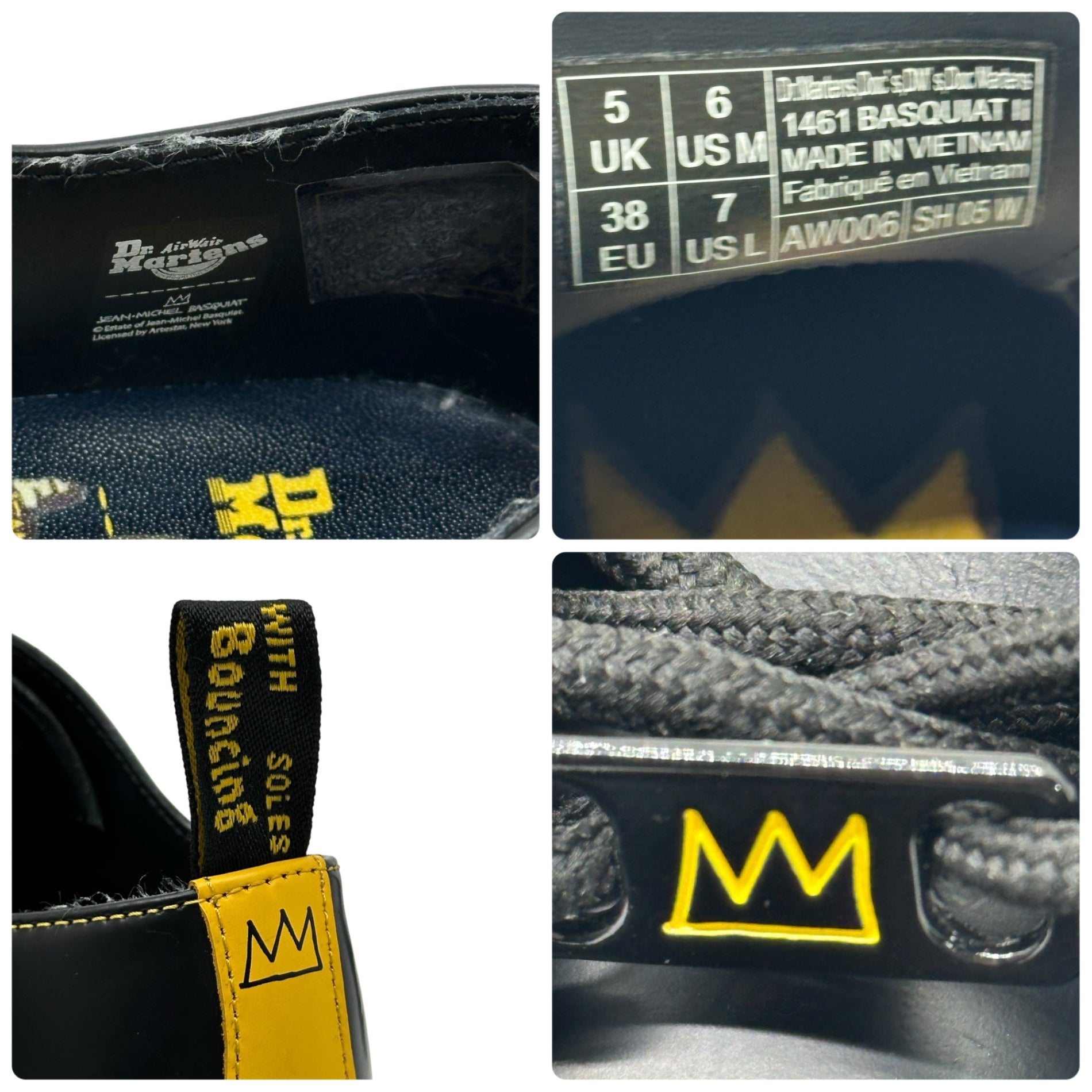 DR.MARTENS(ドクターマーチン) BASQUIATⅡ3HOLE LEATHER SHOES バスキア 3ホール レザー シューズ 1461 25.0cm ブラック