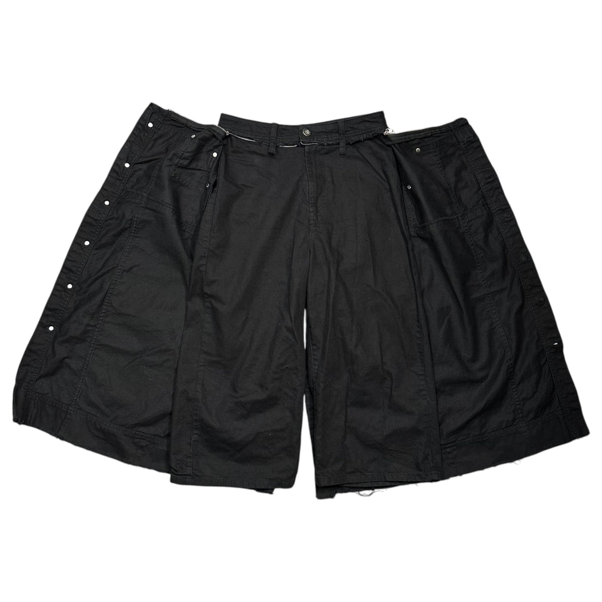 DIESEL(ディーゼル) Front-Button Cut-Off Back-Slit Skirt フロント ボタン カットオフ バック スリット スカート 00SF9D P-JORGE 0WAWK 25 ブラック
