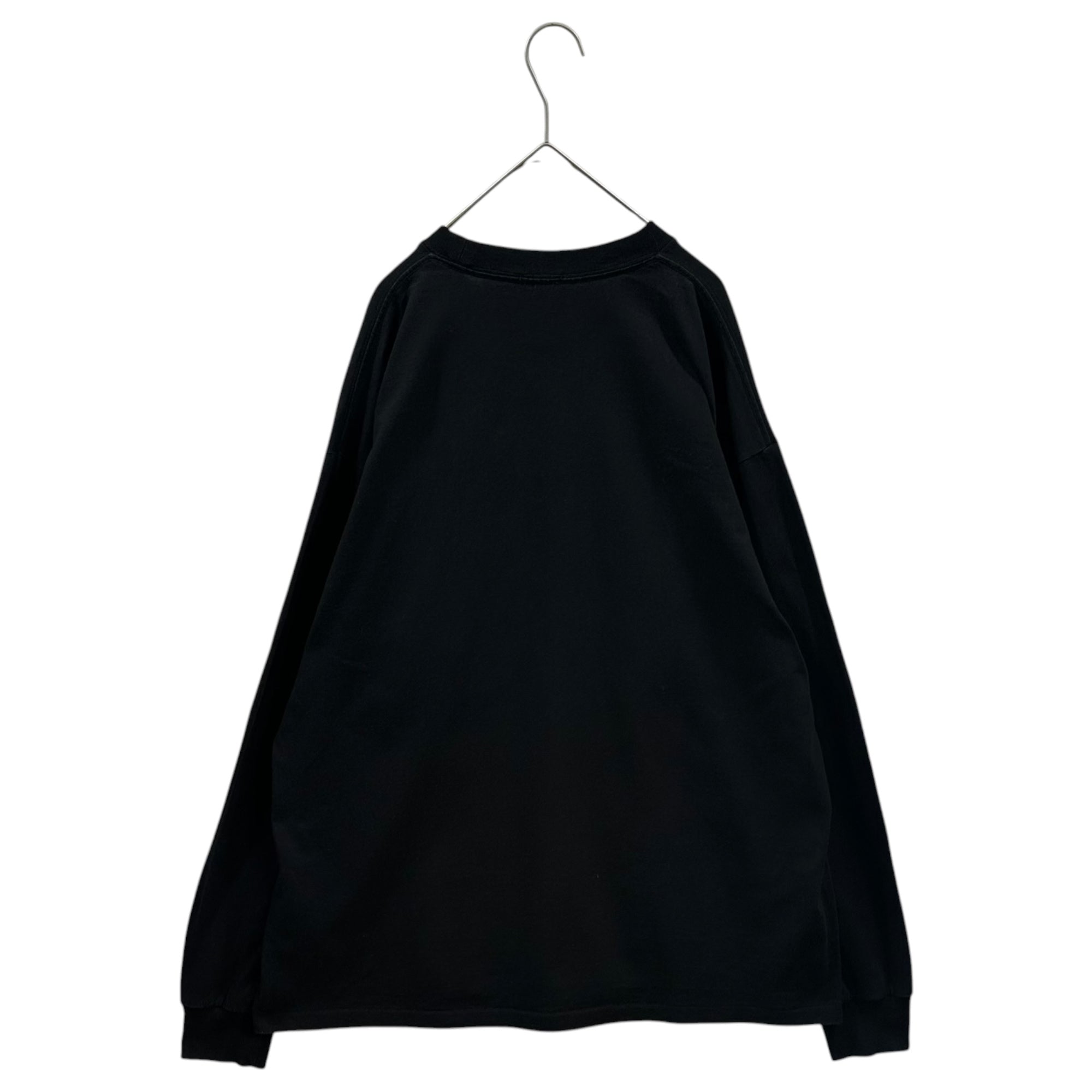 COMOLI(コモリ) 2025SS COTTON JERSEY L/S T-SHIRT コットン ジャージ 長袖 Tシャツ B01-05009 4 ブラック