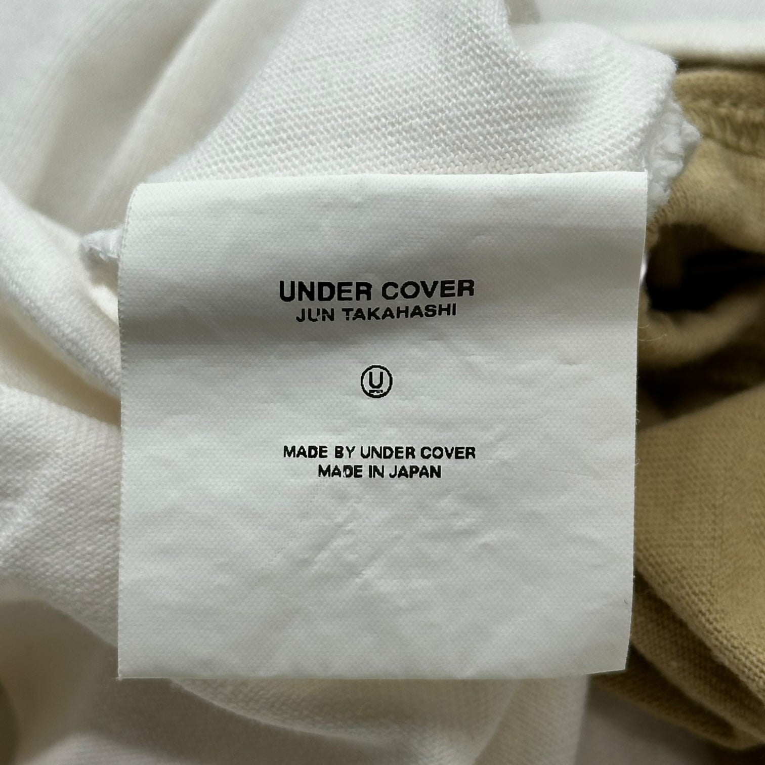 UNDERCOVER(アンダーカバー) 99AW Ambivalence期 Junkie Paradise Tee ジャンキー パラダイス Tシャツ Q80 FREE ホワイト×ベージュ 90's ダブル フェイス