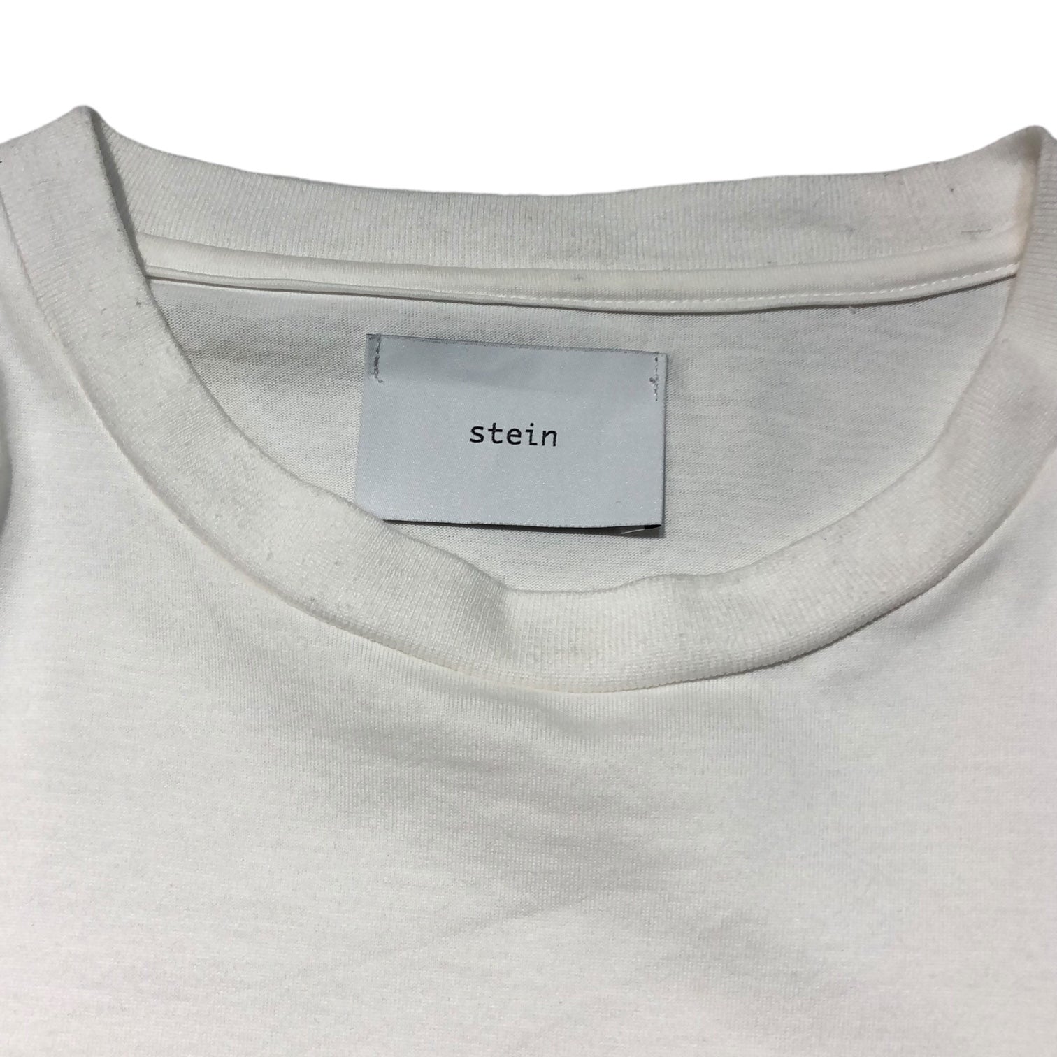 stein(シュタイン) OVERSIZED LONG SLEEVE TEE - TO COMPLETE オーバーサイズ ロングスリーブ Tシャツ ST.152 M ホワイト×グレー