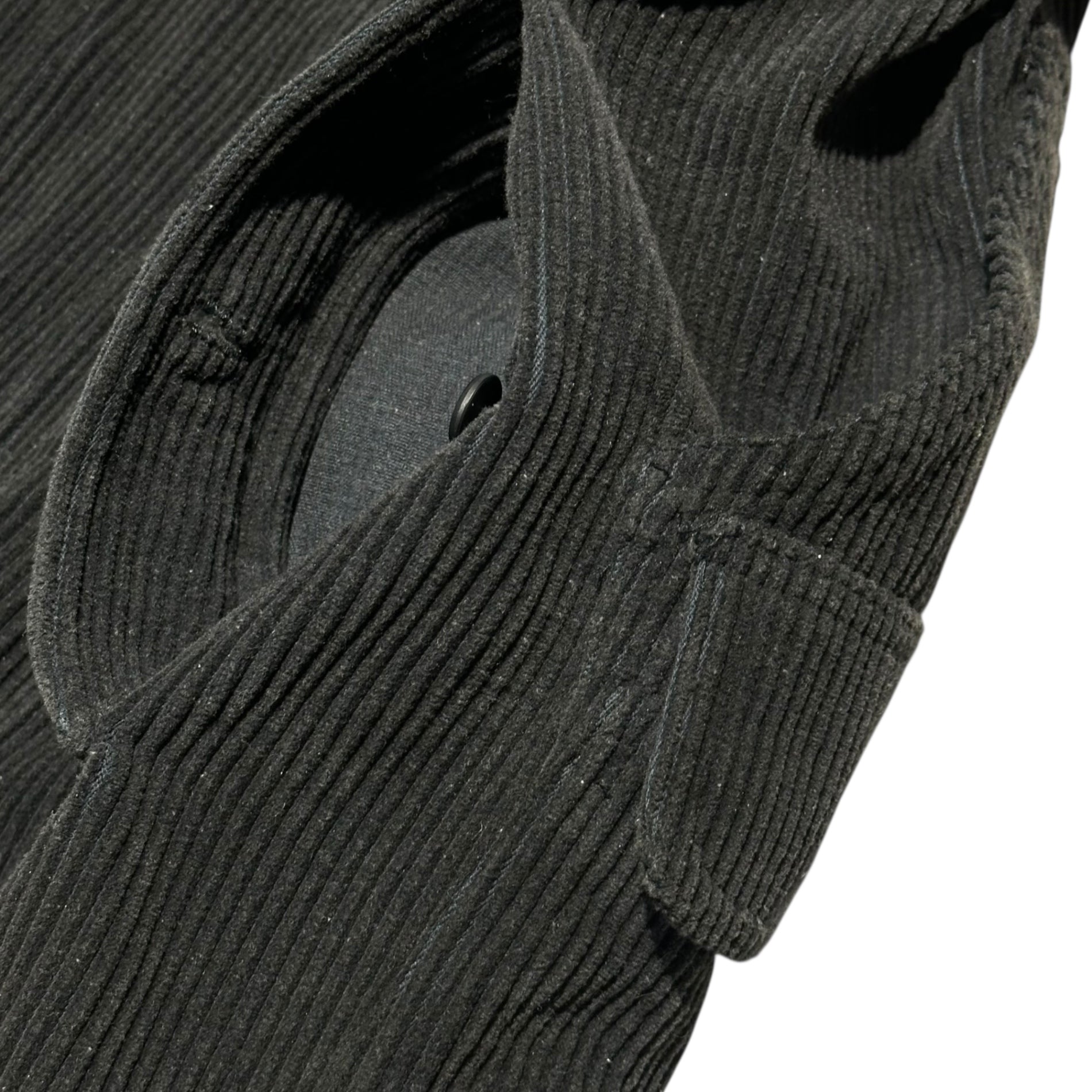 Y's(ワイズ) 70~80's Wide-Rib Corduroy Hunting Jacket 70~80年代 太畝 コーデュロイ ハンティング ジャケット FREE(メンズM程度) ブラック レディースライン 男性着用可 ミリタリー