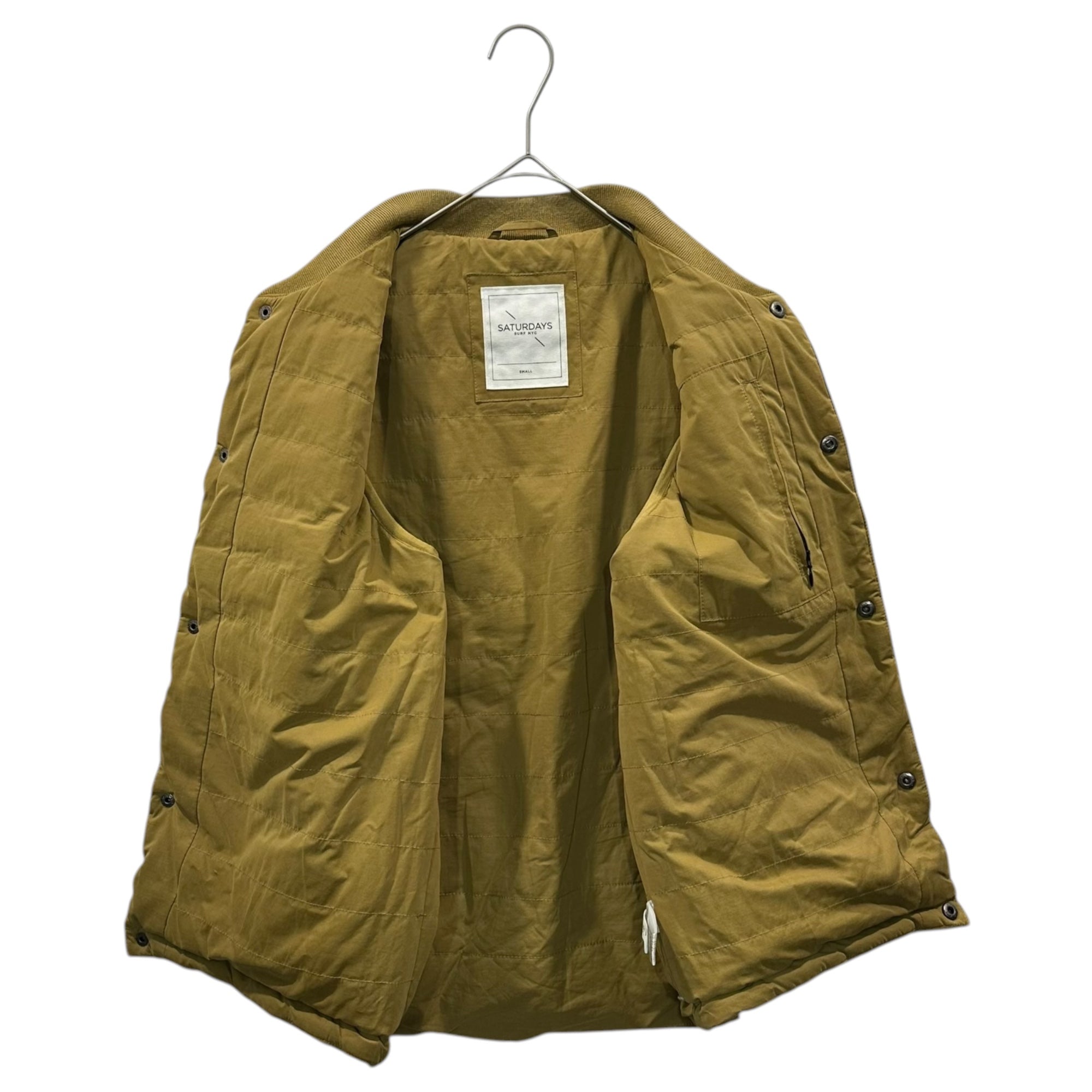 SATURDAYS SURF NYC(サタデーズサーフ) Quilted Down Vest キルティング ダウン ベスト BBJ-6500-B S マスタード