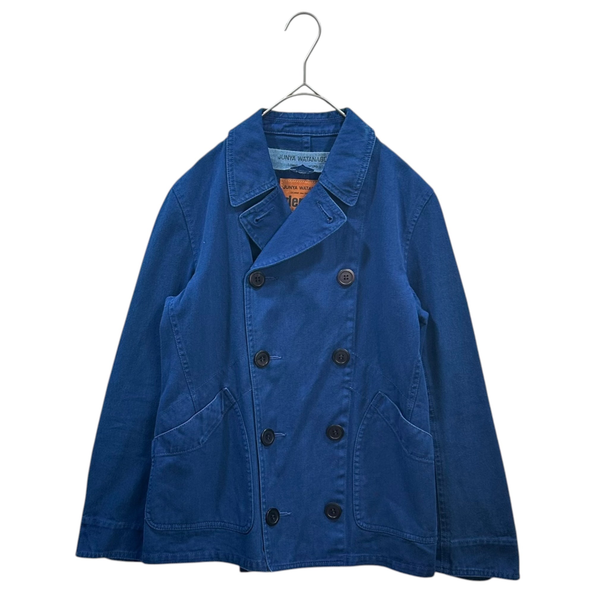 JUNYA WATANABE COMME des GARCONS(ジュンヤワタナベコムデギャルソン) 13SS Pre-dyed Double-Breasted Cotton Work Jacket 製品染め ダブルブレスト コットン ワーク ジャケット JK-J202 S ブルー denim AD2012