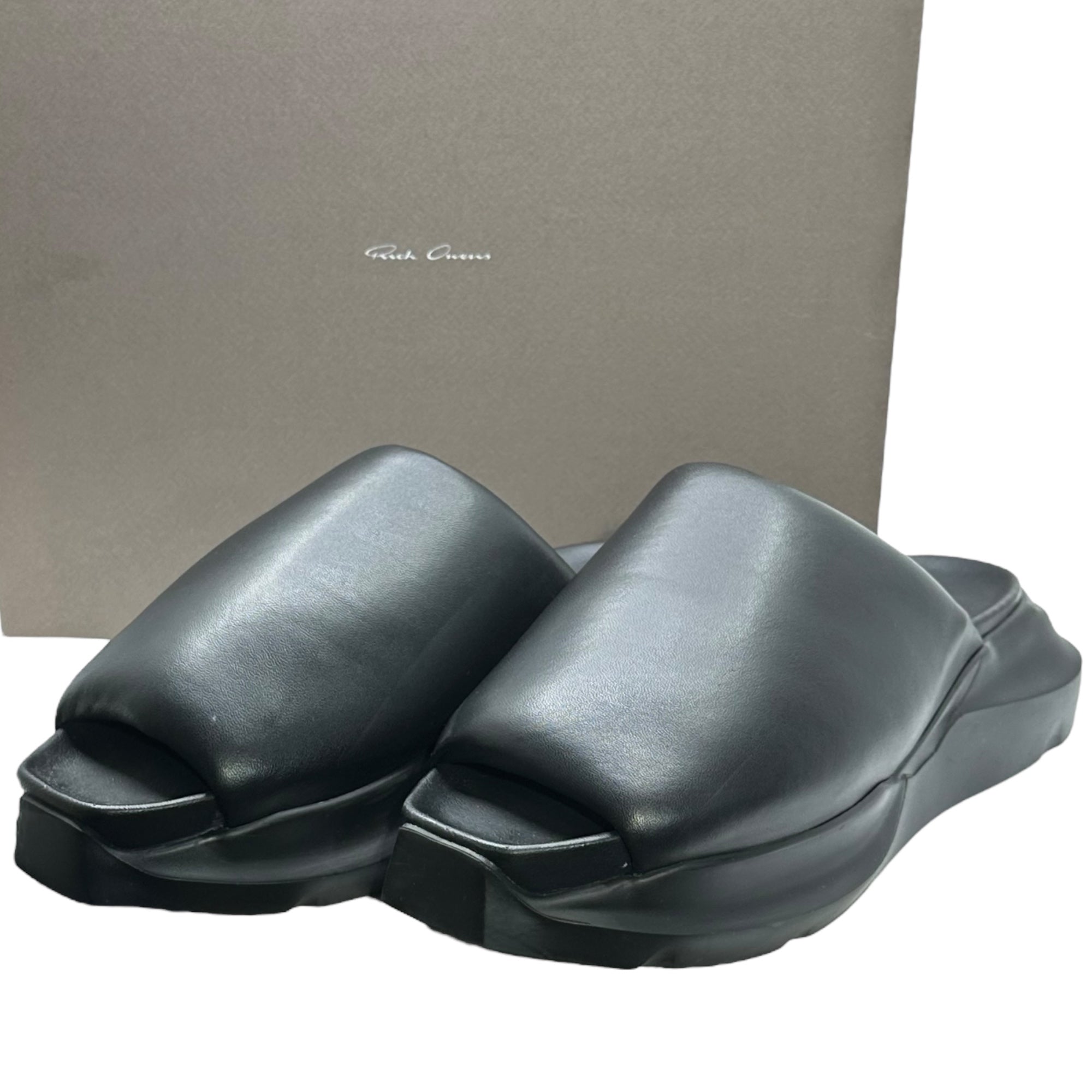 Rick Owens(リックオウエンス) GETH PUFFER SLIDE ゲス 中綿 スライド サンダル RU01C4817LLP 43(27.5～28.0cm程度) ブラック