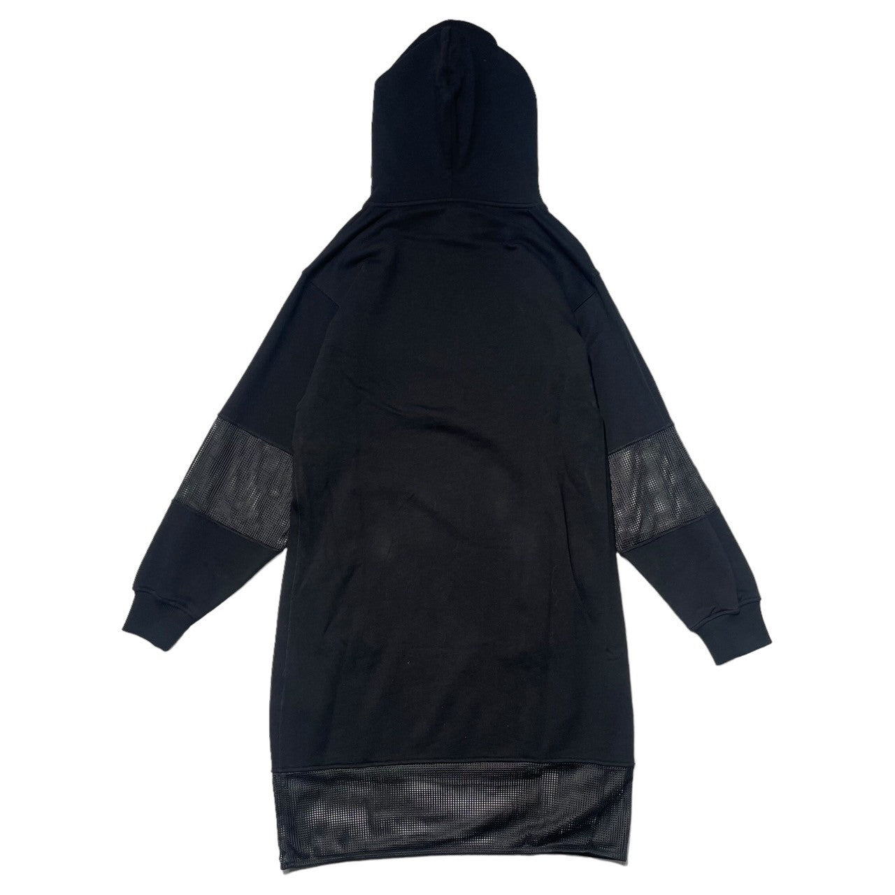 KENZO(ケンゾー) lace sleeve pullover hoodie レーススリーブ プルオーバー パーカー ブラック ワンピース