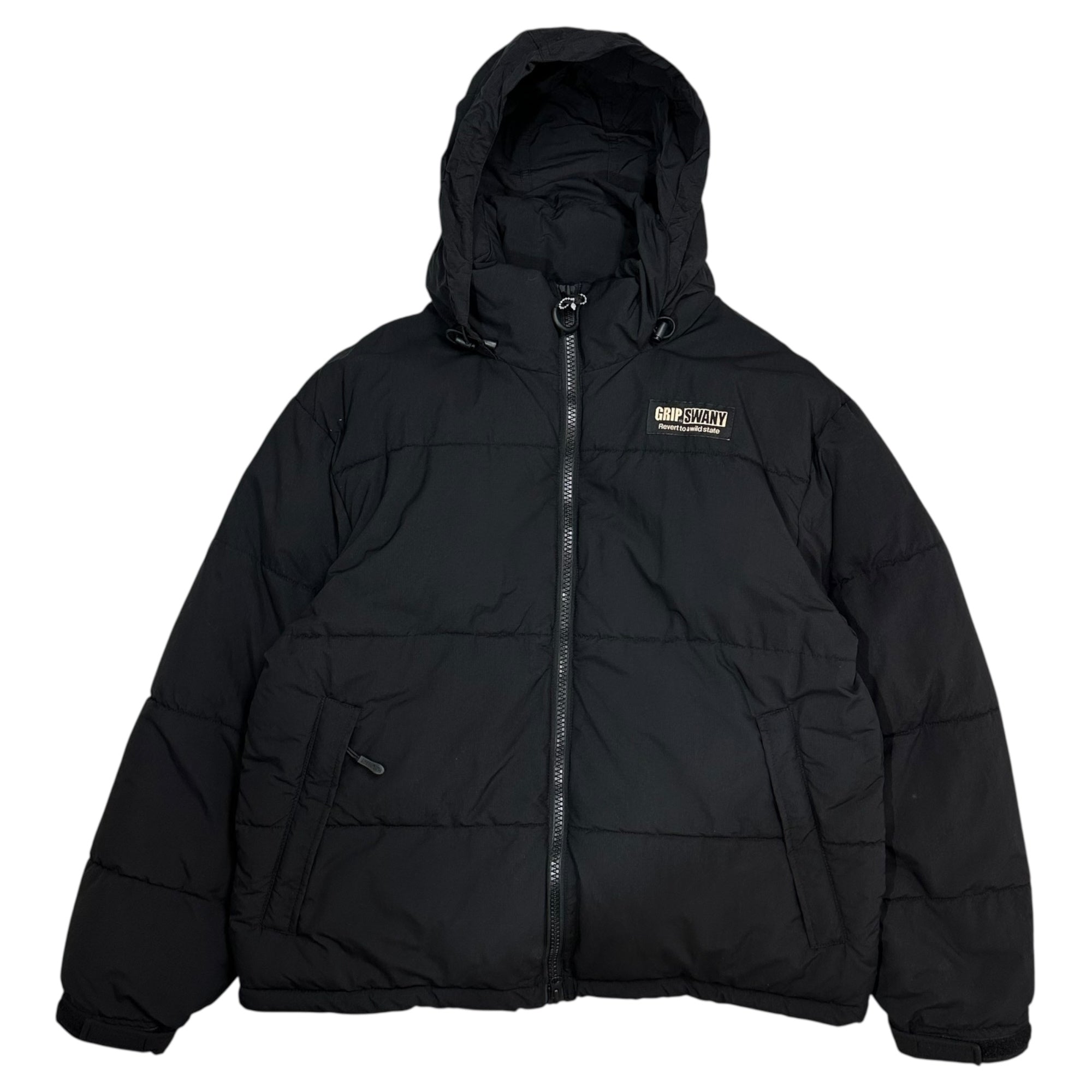 GRIP SWANY(グリップスワニー) PUFF JKT パフ ジャケット 中綿 リップストップ GSJ-84 M ブラック