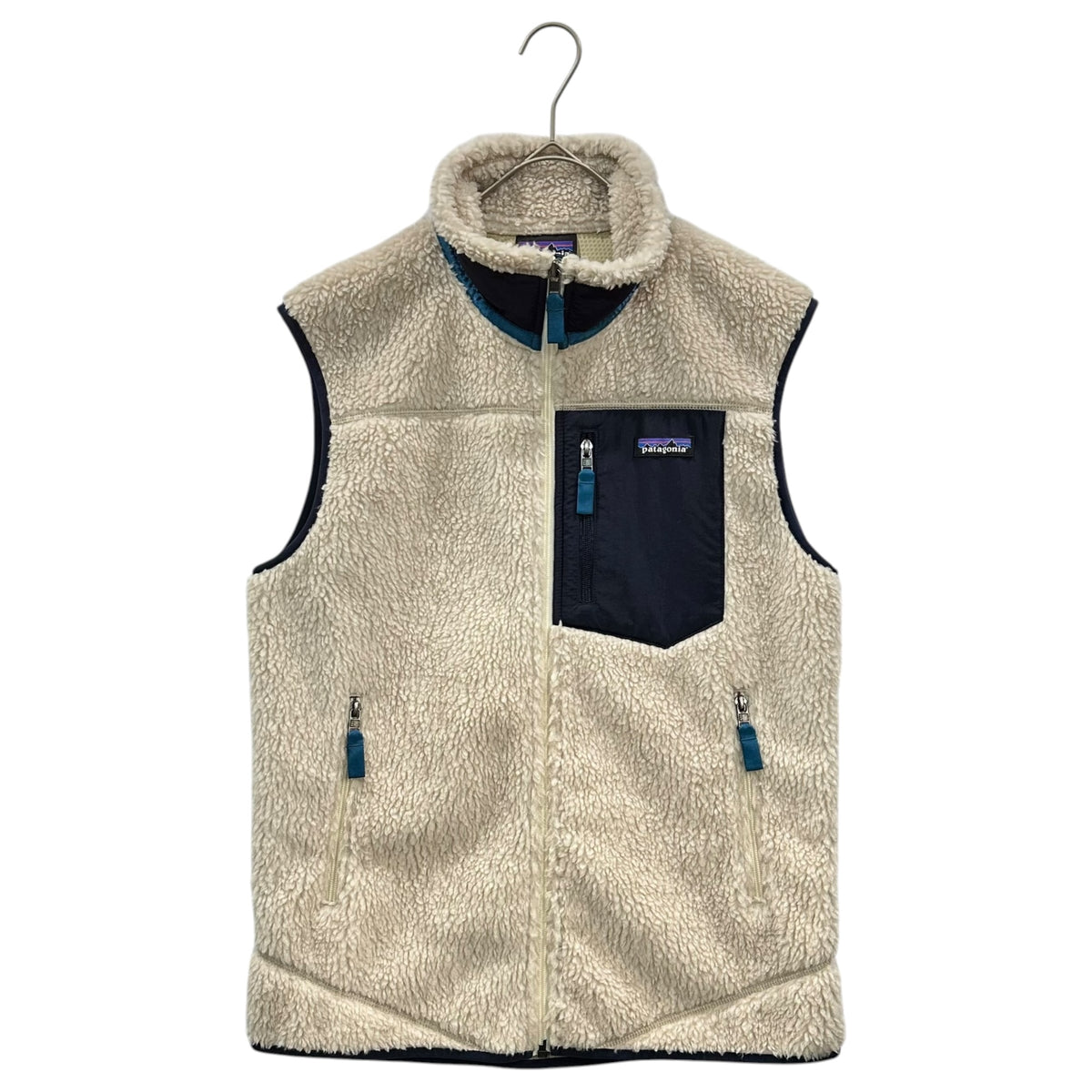 Patagonia(パタゴニア) 2022AW Classic Retro-X Vest クラシック レトロ X ベスト 23048FA22 M アイボリー×ネイビー