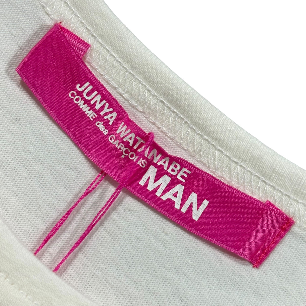 COMME des GARCONS JUNYA WATANABE MAN PINK(コムデギャルソンジュンヤワタナベマンピンク) 2004SS ”BISHI VASHI!” fighter jet 戦闘機 Tシャツ UM-T004 表記無(S程度) ホワイト AD2003 00's ピチT