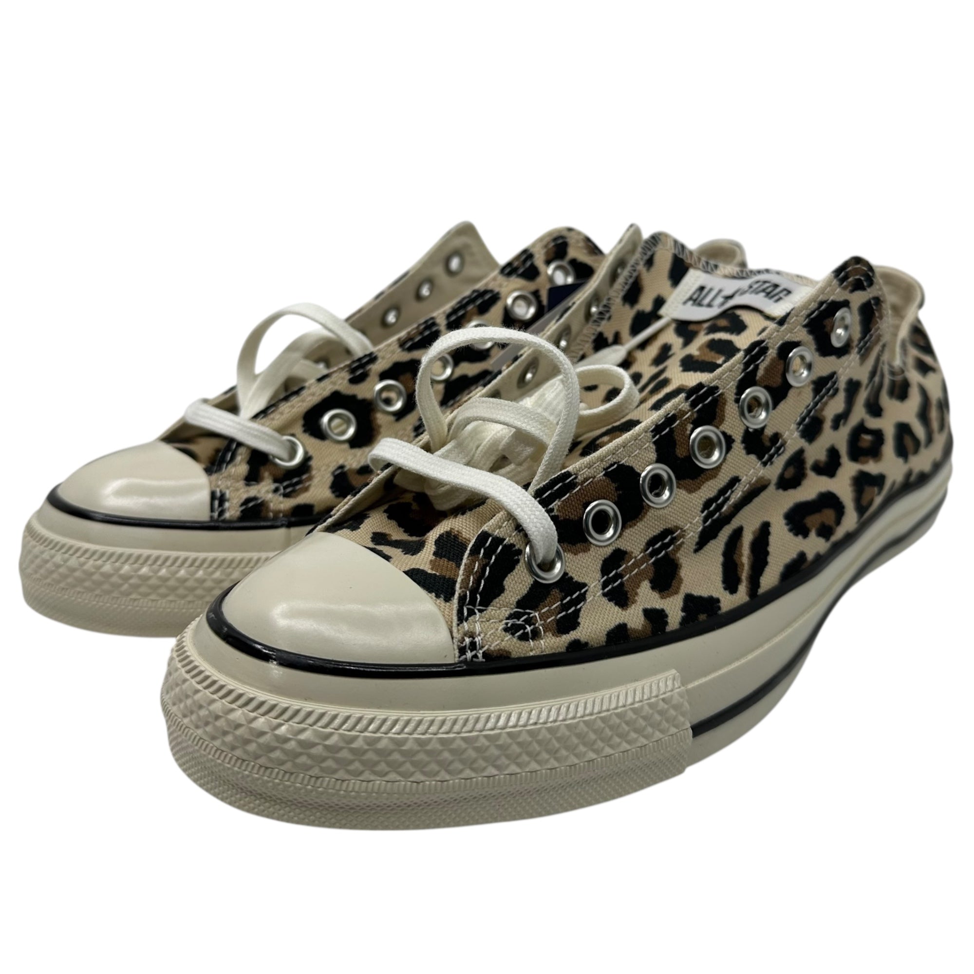 CONVERSE×WACKO MARIA(ワコマリア×コンバース) 24SS ALL STAR US OX / WM LEOPARD オールスター レオパード 1SD803 30cm ベージュ×ブラウン コラボ スニーカー