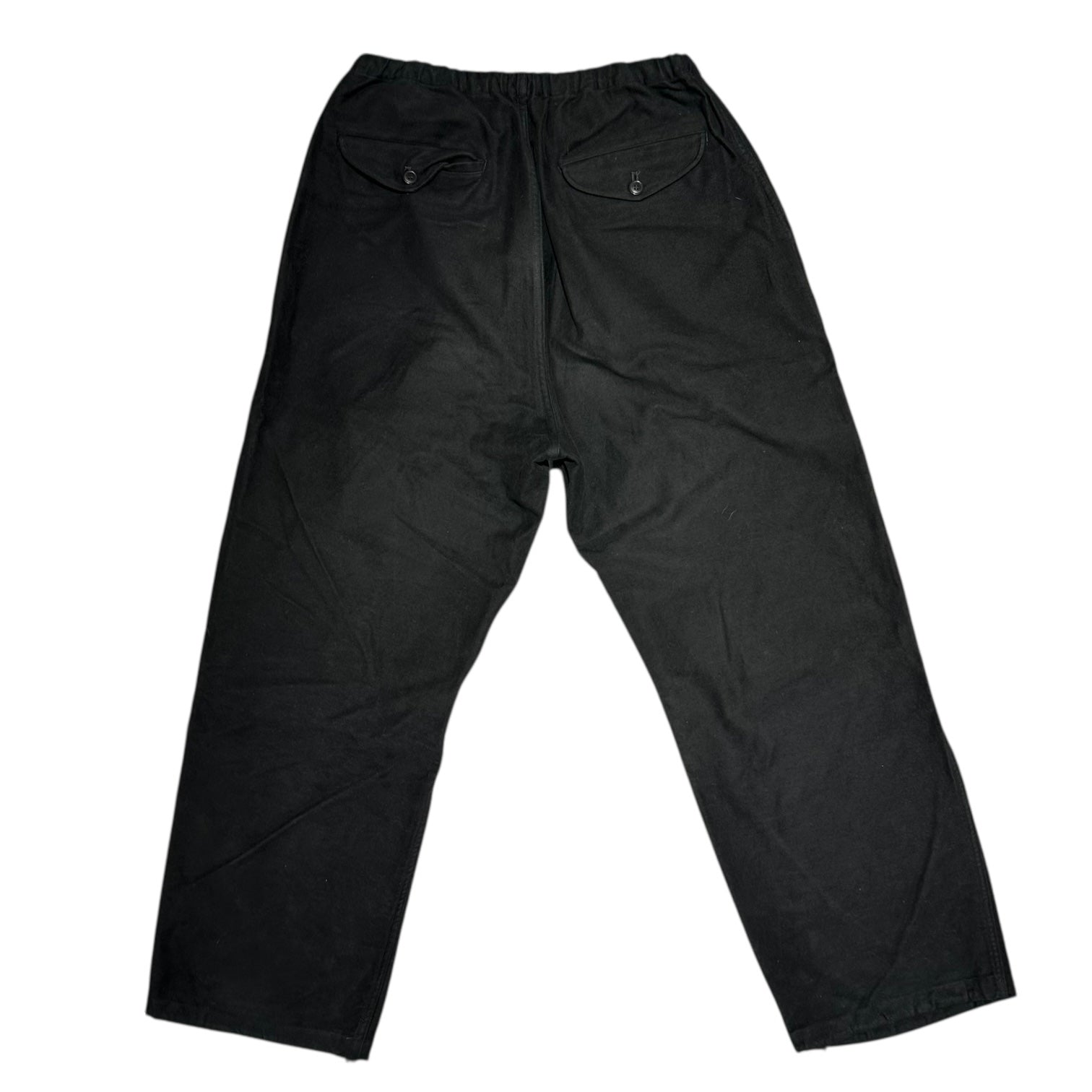 COMOLI(コモリ) 24AW Moleskin Knee-Tuck Pants モールスキン ニータック パンツ A03-03037 1(S) ブラック 稀少サイズ