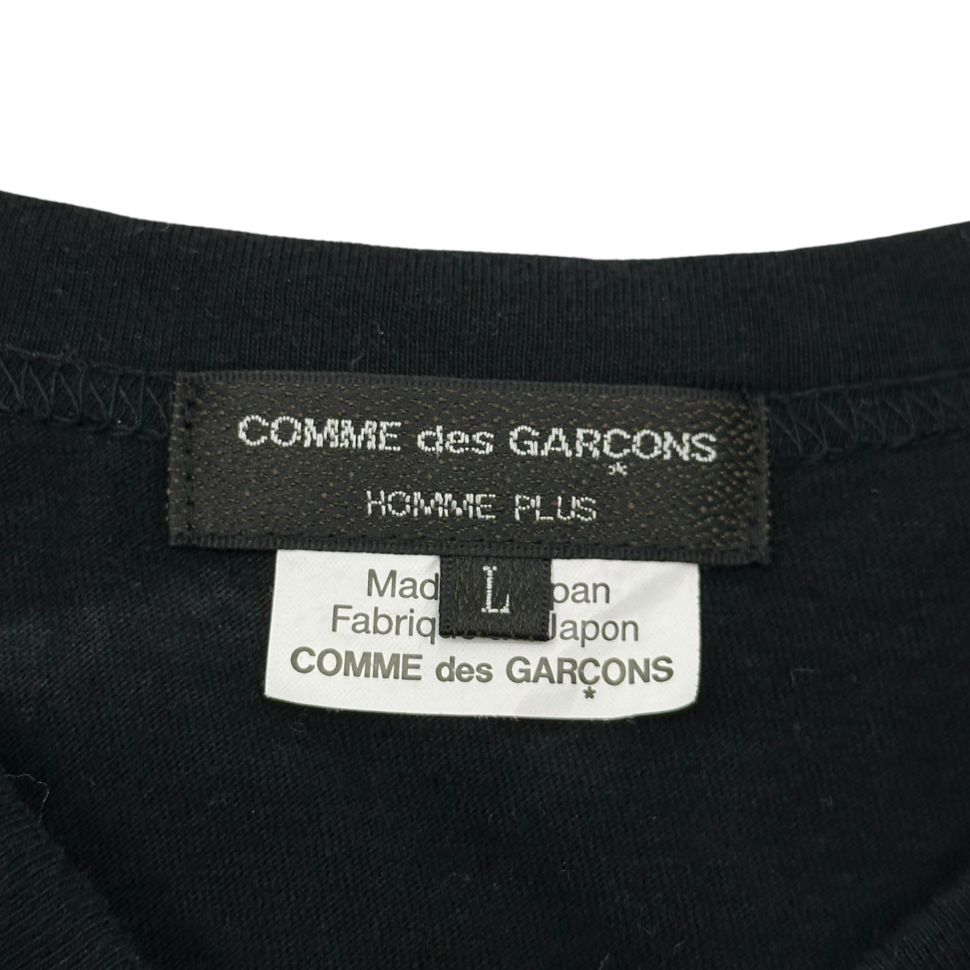 COMME des GARCONS HOMME PLUS(コムデギャルソンオムプリュス) 23SS再構築 S／S Tee 立体 オーバーサイズ Tシャツ PK-T028 L ブラック AD2022