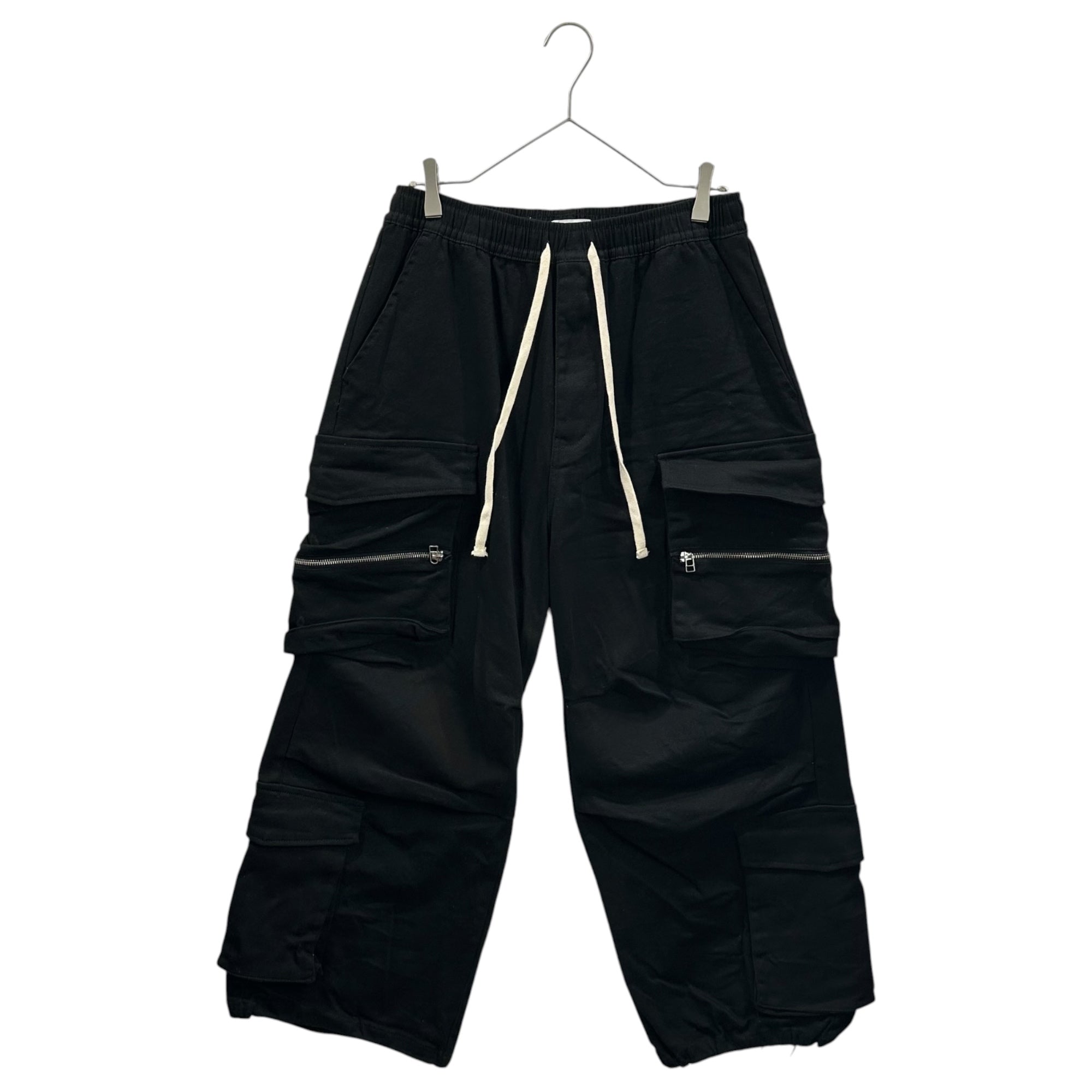 ANDRAP(アンドラップ) 25AW WIDE FLARE CARGO PANTS ワイド フレア カーゴ パンツ 251MADPT04 S ブラック