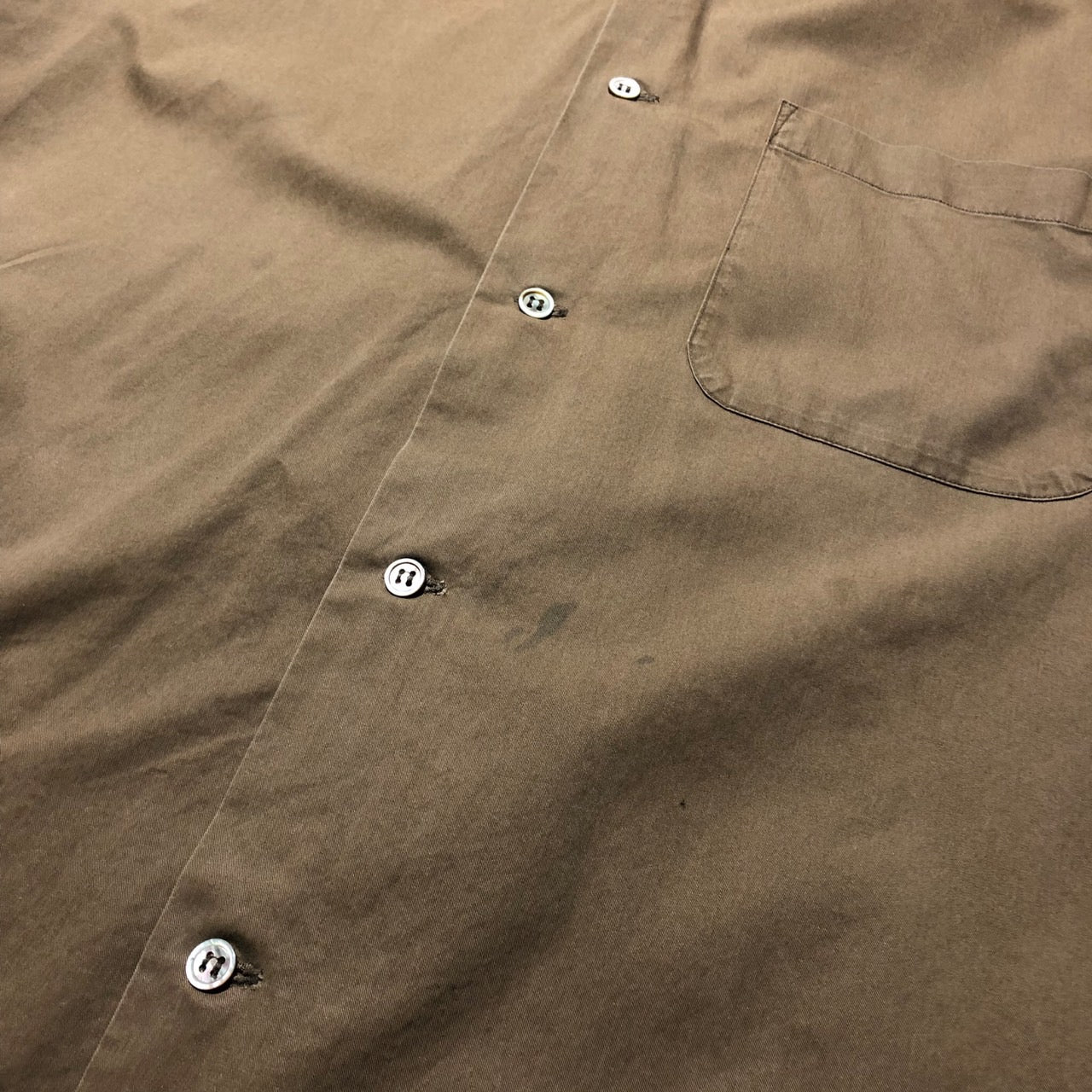 Y's for men(ワイズフォーメン) 80'sオープンカラーオーバーサイズシャツ MN-B02-026 表記なし（メンズXL程度） ブラウン