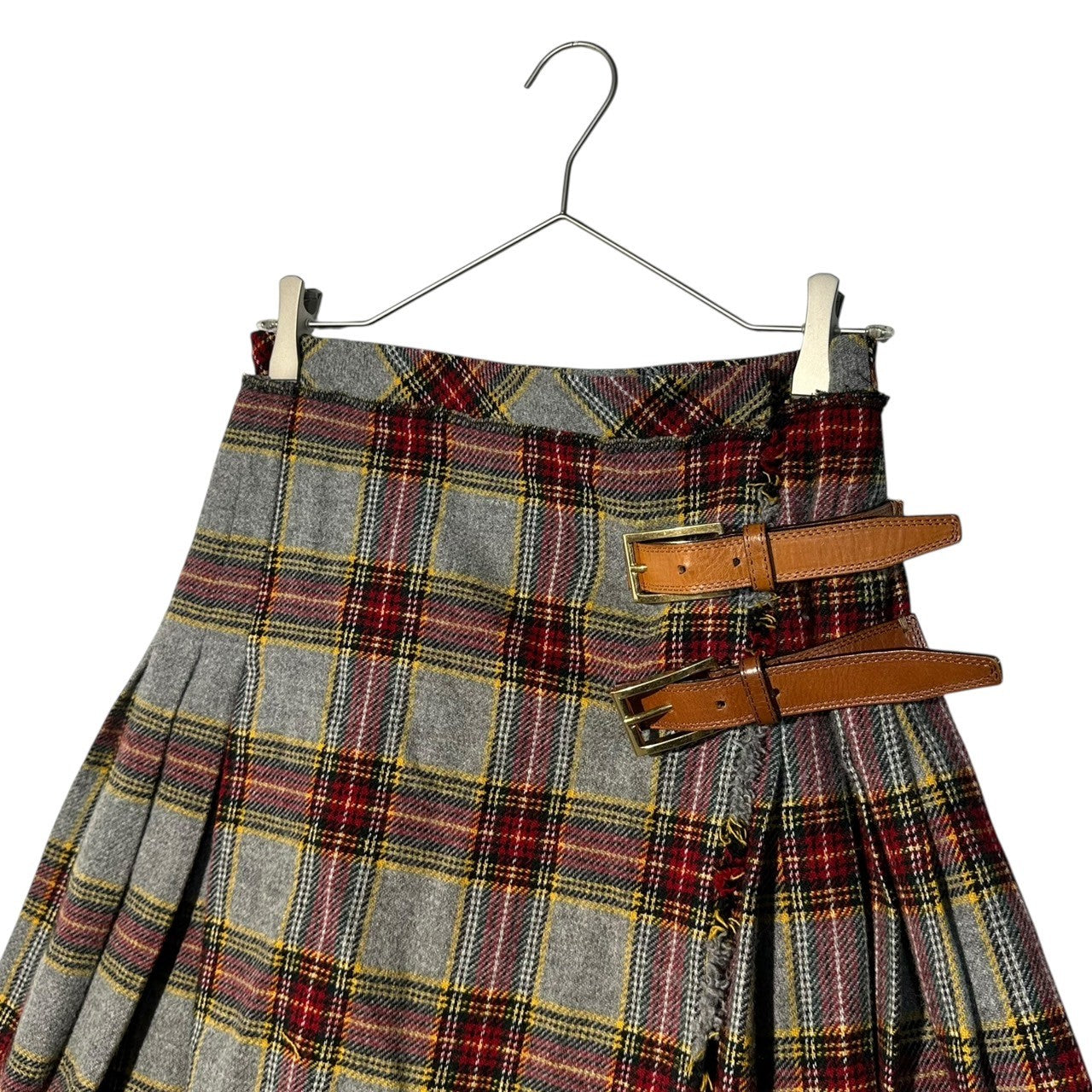 D&G(ディー&ジードルガバドルチェ&ガッバーナ) 00's Large quantity Patches Design Mini Skirt 00年代 多量 パッチ デザイン ミニ スカート 24 ブラウン