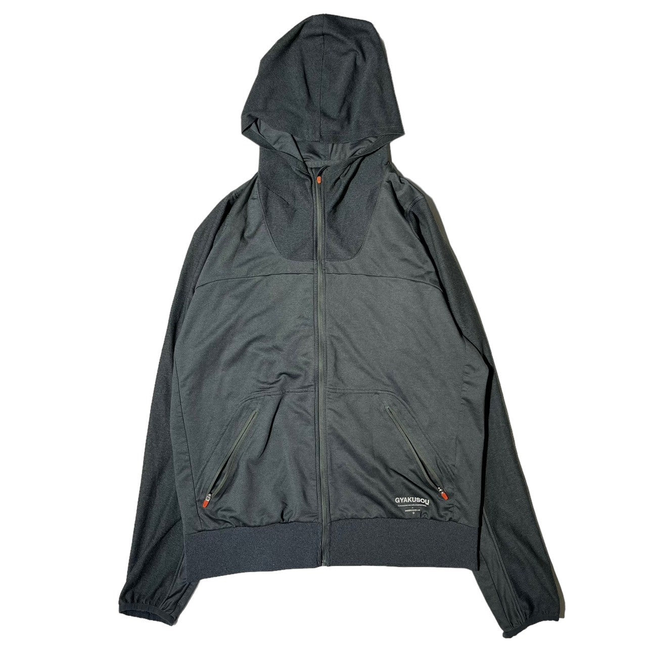 GYAKUSOU(ギャクソウ) 2012's running zip hoodie ランニング ジップ パーカー SP120801A41 XL グレー 活動休止ブランド 稀少品