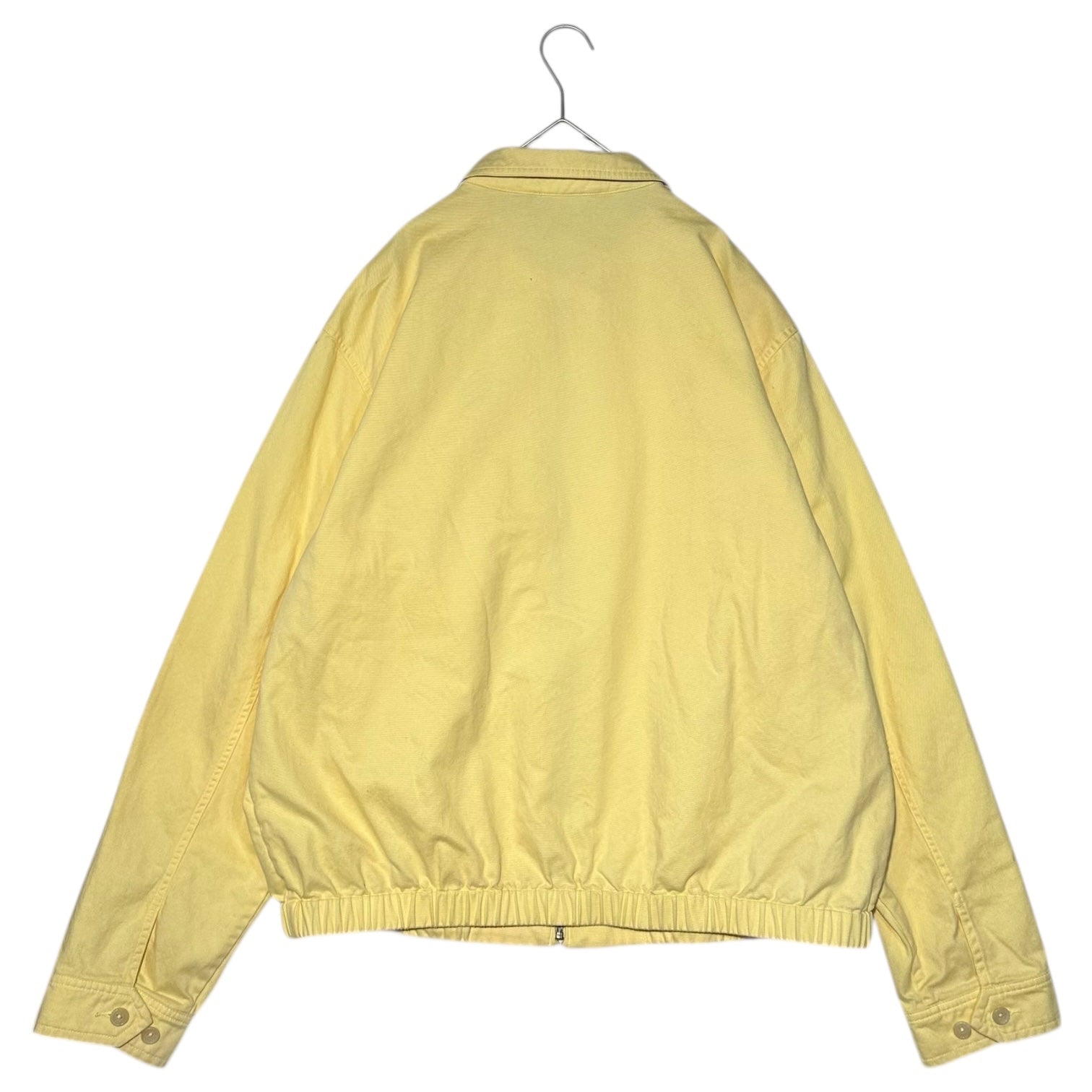 POLO RALPH LAUREN(ポロラルフローレン) 80's~90's Pony Logo Drizzler Jacket ポニー ロゴ ドリズラー ジャケット L イエロー 80年代～90年代 ヴィンテージ スイングトップ 三角ロゴ