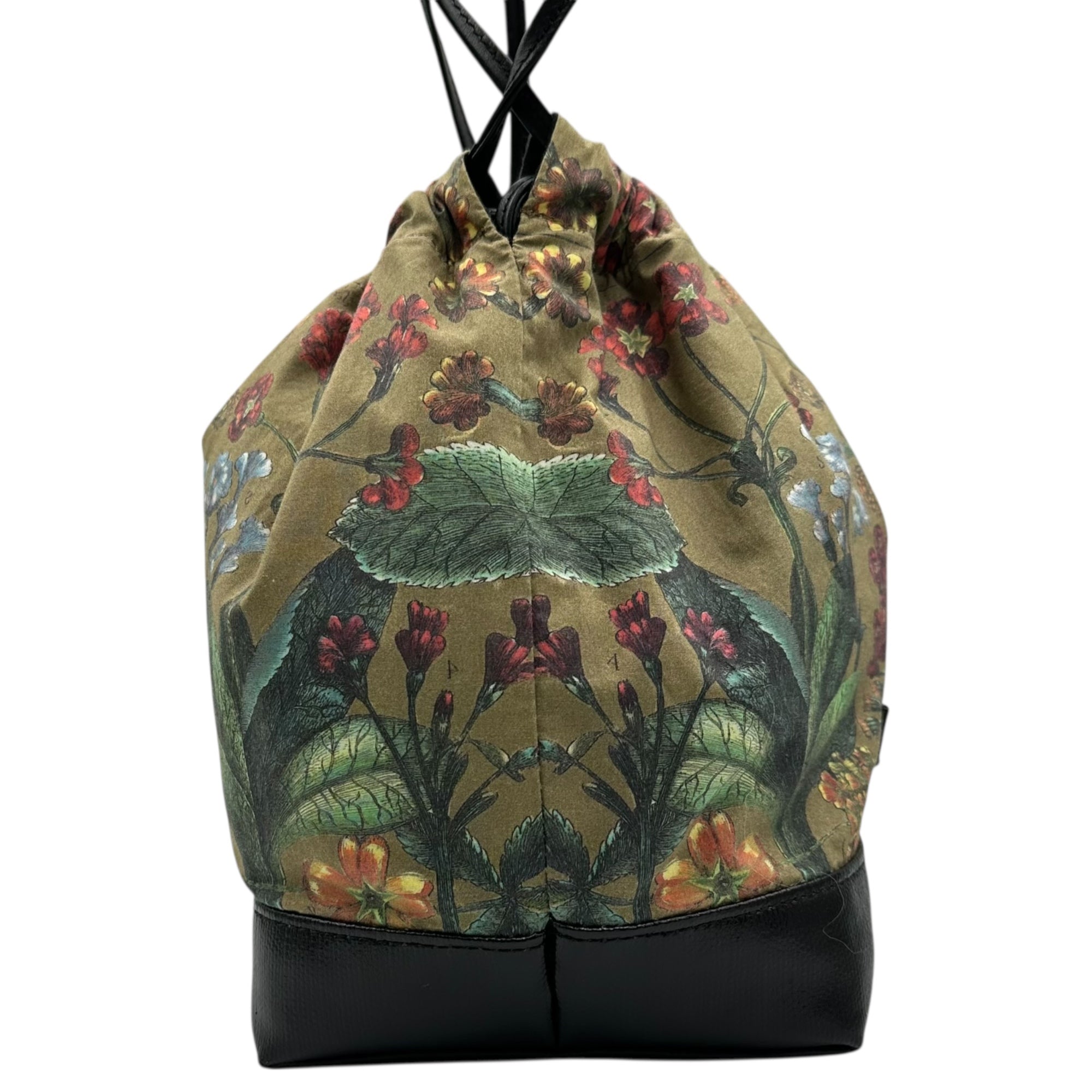 CABaN Palermo print drawstring bag レルモプリント ドローストリング バッグ グリーン ショルダー