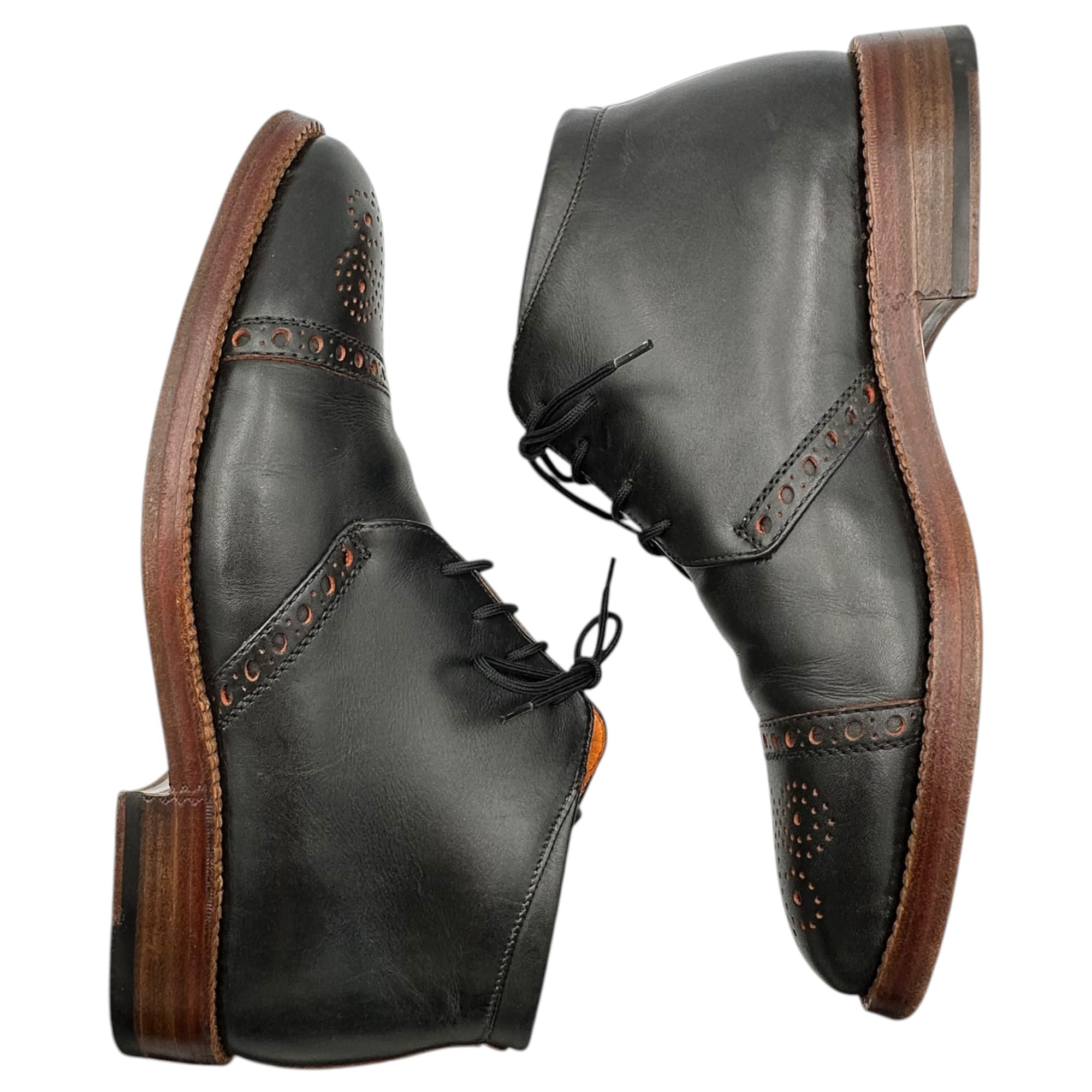 HEINRICH DINKELACKER(ハインリッヒディンケラッカー) Luzern Stiefelette Indiana Calf ルツェルン インディアナ カーフ チャッカブ 5802 UK6 1/2(25.5~26cm程度) ブラック チャッカー ブーツ 牛革 革靴 JR社ソール