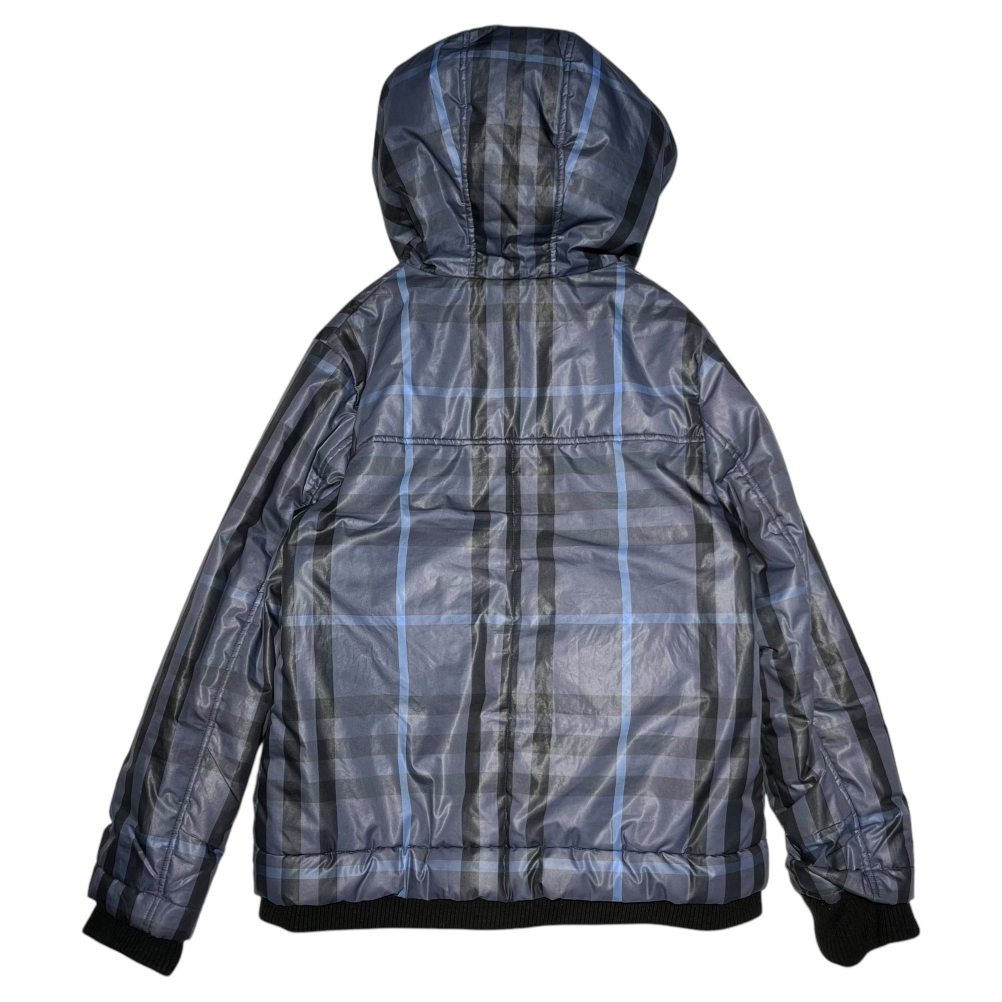 BURBERRY LONDON(バーバリーロンドン) Burberry Check Reversible Patted Jacket バーバリーチェック リバーシブル 中綿 ジャケット BN088-873-24 150(レディースS程度) ネイビー×ブラック キッズ