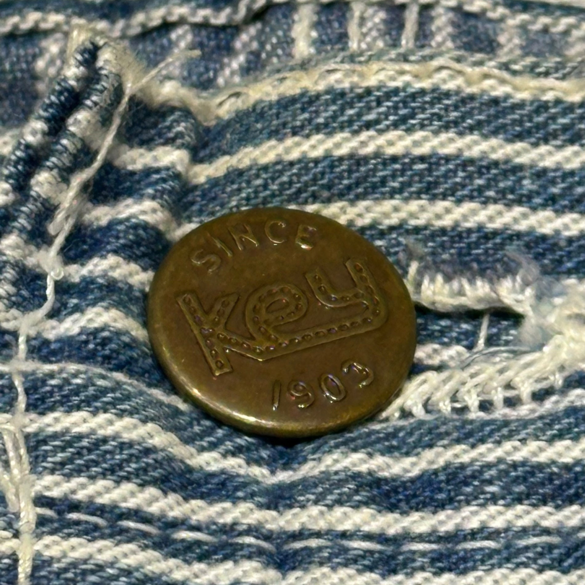 KEY(キー) 70's Hickory Painter Pants 70年代 ヒッコリー ペインター パンツ 記載消 インディゴ TALON42ジップ