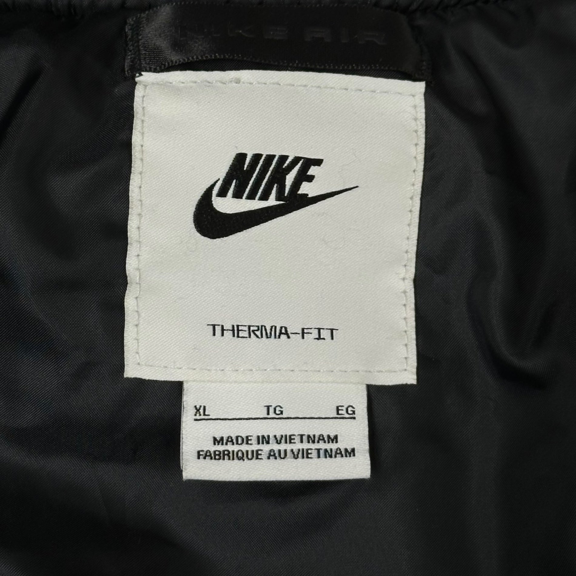 NIKE(ナイキ) AS M NSW NIKE AIR BOMBER JKT ロゴ 刺繍 ボンバー ジャケット DV9892-010 XL ブラック MA-1 ブルゾン