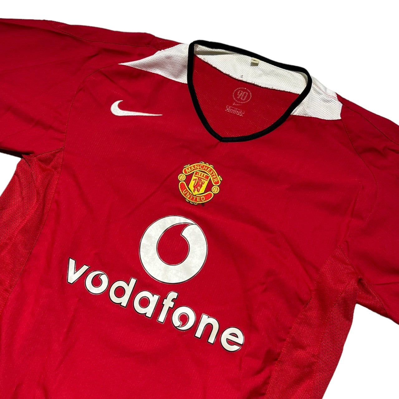 NIKE(ナイキ) 00's "MANCHESTER UNITED" GAME SHIRT マンチェスターユナイテッド ゲーム シャツ M レッド サッカー Tシャツ vodafon ボーダフォン