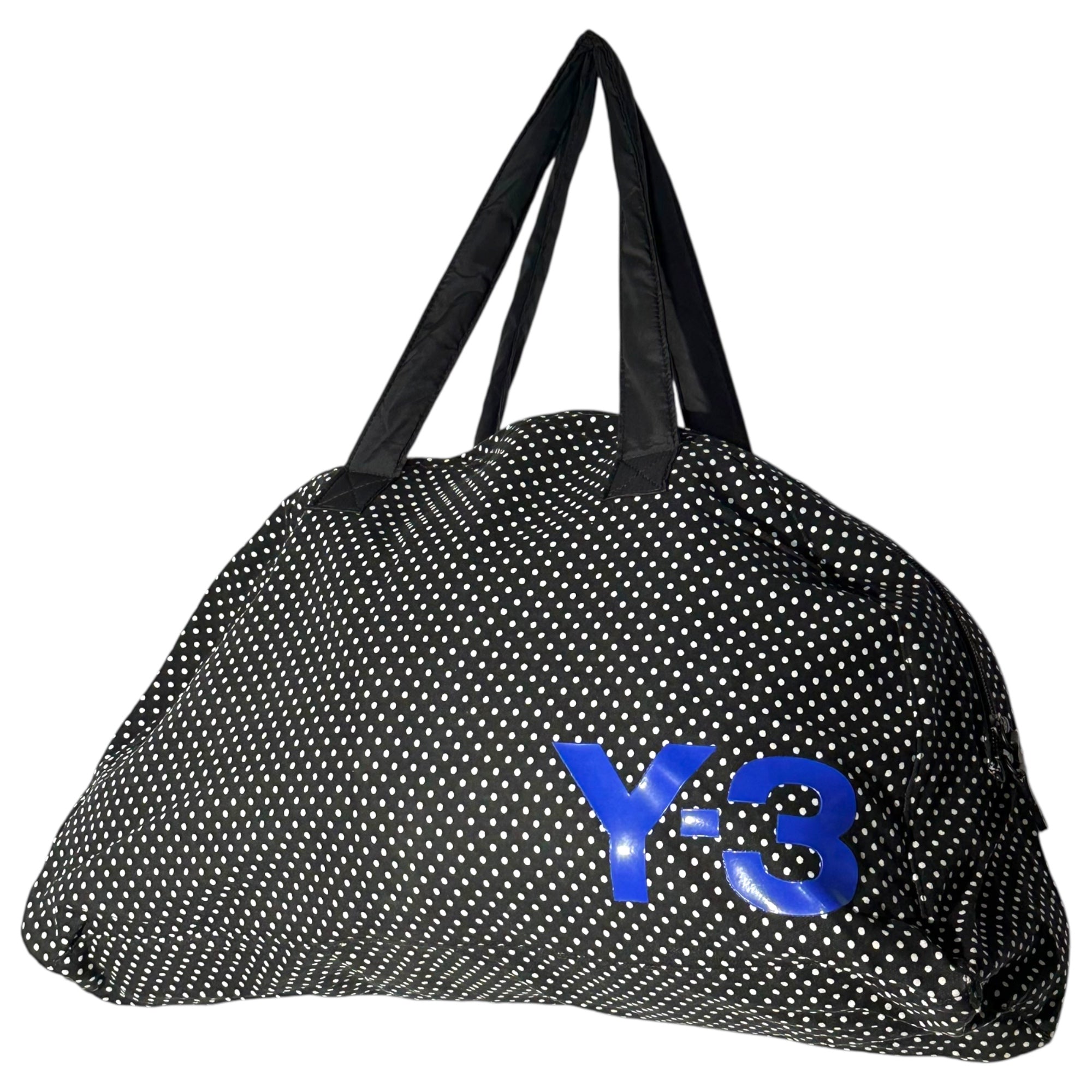 Y-3(ワイスリー) Logo Print Dot Pattern Boston Bag ロゴ プリント ドット柄 ボストン バッグ V87291 ブラック×ホワイト
