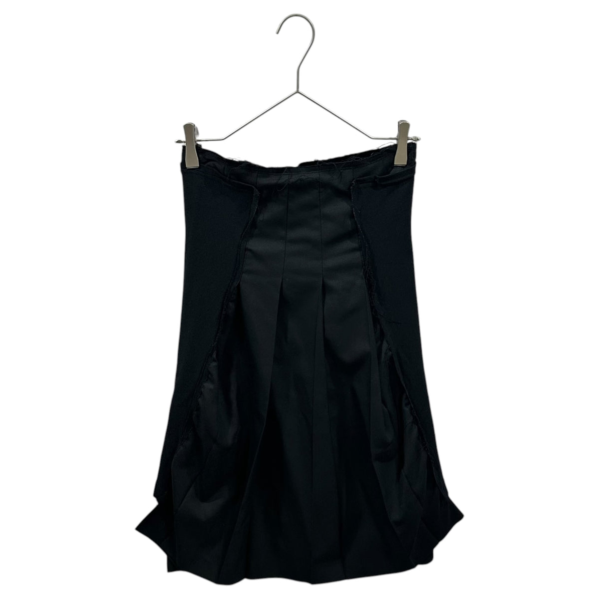 COMME des GARCONS(コムデギャルソン) 2007AW Wool Body Nylon-Polyester Flap-Design Skirt ウール ボディ ナイロンポリ フラップ デザイン スカート GT-S001 SS ブラック AD2007