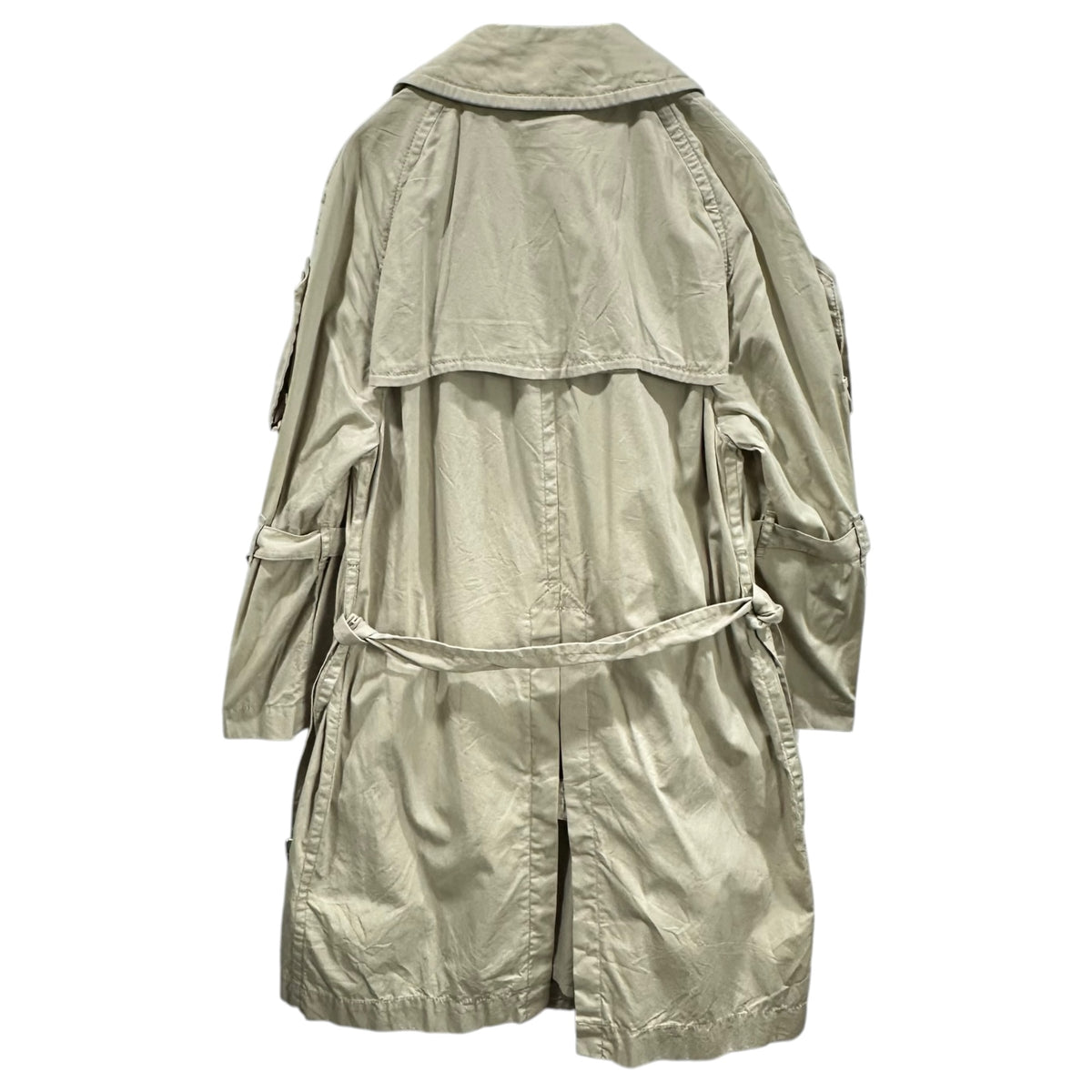 COMME des GARCONS HOMME PLUS(コムデギャルソンオムプリュス) 2008SS Half-Sleeve Trench Coat ハーフスリーブ トレンチ コート PA-C012 S ベージュ AD2007 00s アーカイブ