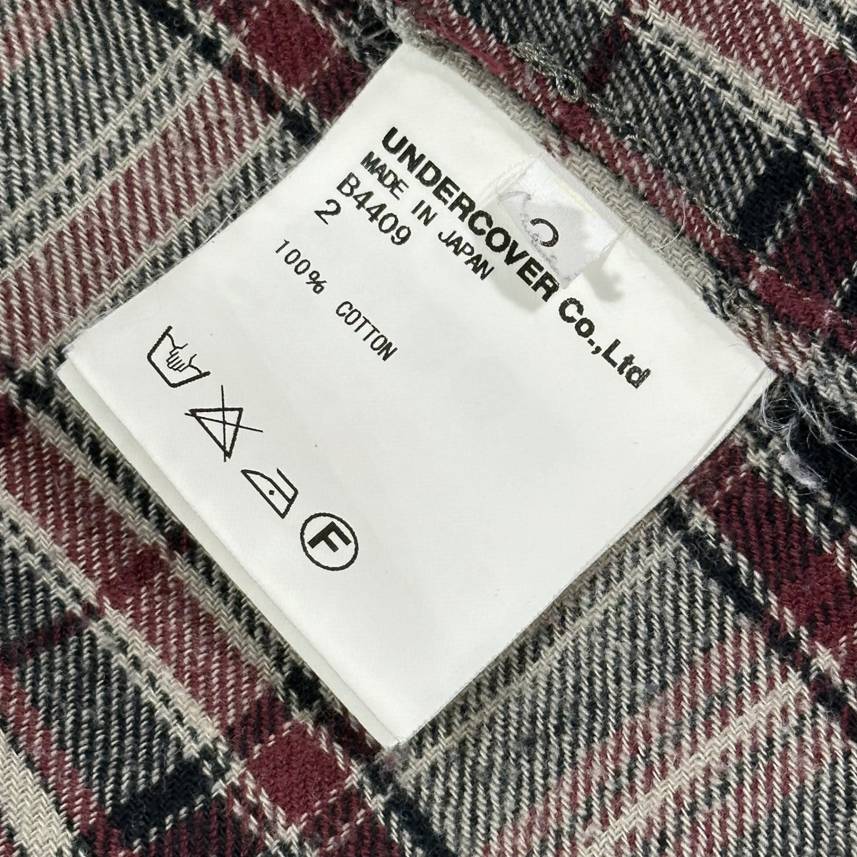 UNDERCOVERISM(アンダーカバイズム) 2008AW Zip-Sleeve Plaid Flannel Shirt 袖ジップ チェック フランネル シャツ B4409 2 ベージュ×レッド ネルシャツ