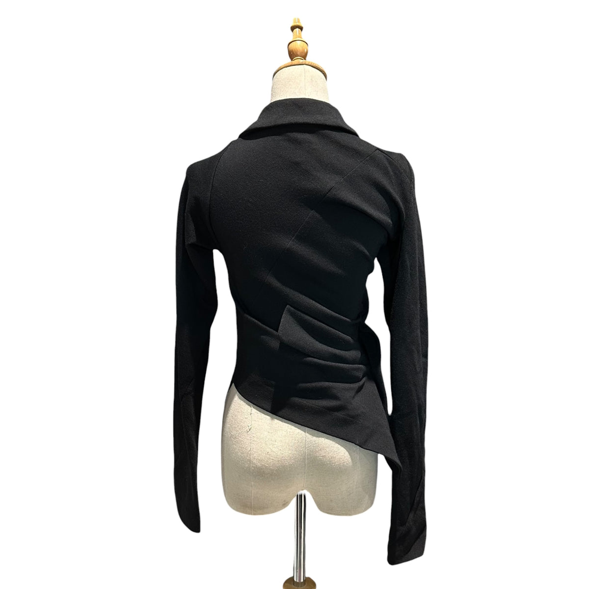 COMME des GARCONS(コムデギャルソン) 2002AW Asymmetrical Deconstructed Half Coat アシンメトリー 変形 ハーフ コート GG-J001 S ブラック AD2002 00s アーカイブ