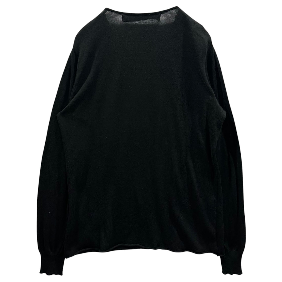JUNYA WATANABE COMME des GARCONS(ジュンヤワタナベコムデギャルソン) 2005SS L/S Garment-Dyed Cut-and-Sewn with Sequins and Beads 製品染め スパンコール ビーズ 装飾 長袖 カットソー JO-N010 FREE ブラック AD2004 00s アーカイブ