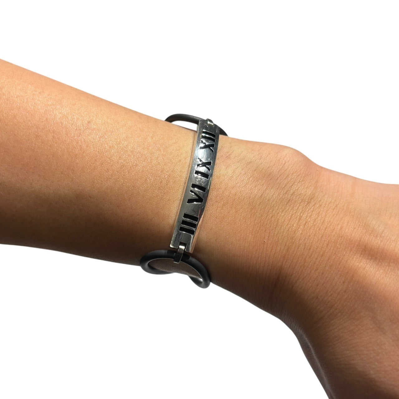 TIFFANY & CO.(ティファニー) Atlas Numeric Bar Bracelet アトラス ニューメリックバー ブレスレット シルバー×ブラック