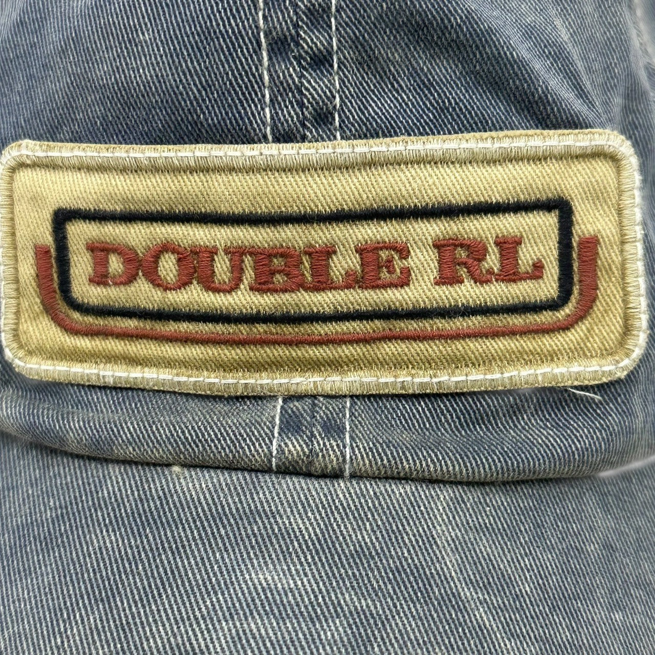 RRL(ダブルアールエル) Vintage processed denim logo Tracker cap ヴィンテージ加工 デニム ロゴ トラッカー キャップ ライトインディゴ